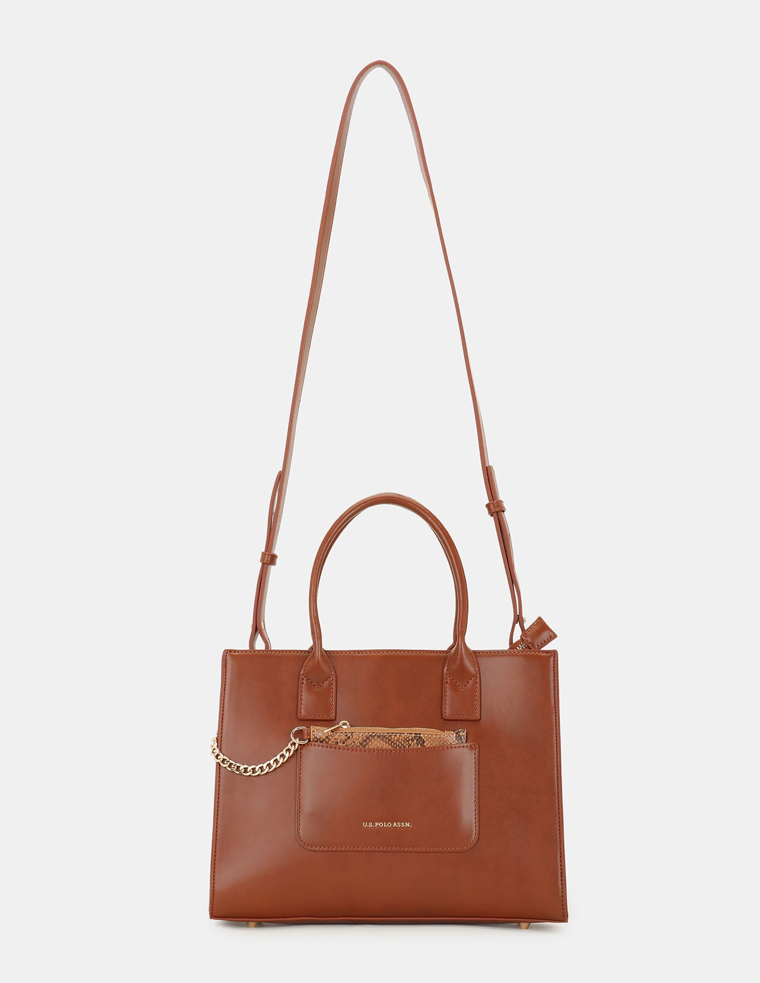 Women Bonnie Satchel Bag with Chain Card Holder