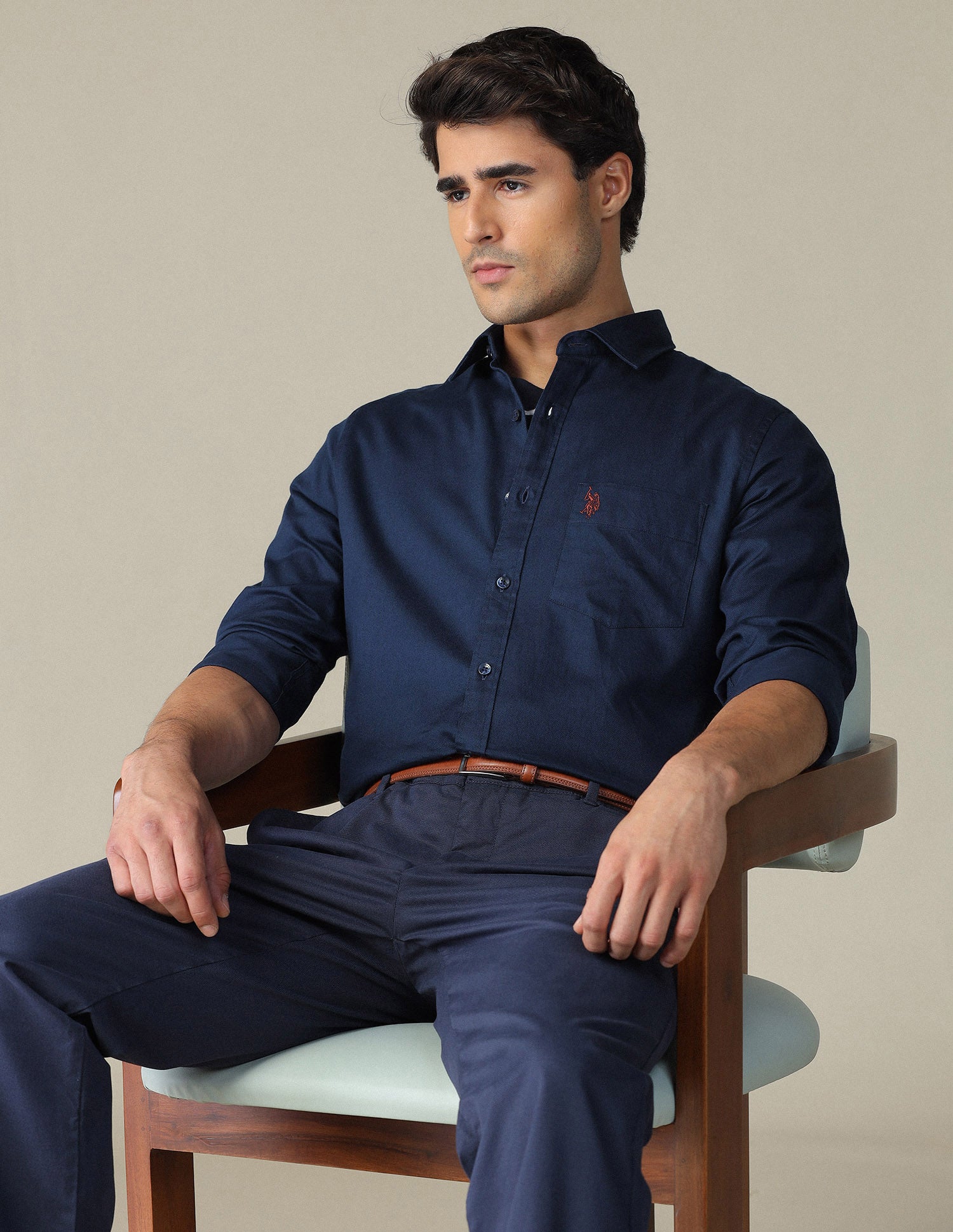 Pure Cotton Tailored Fit Shirt