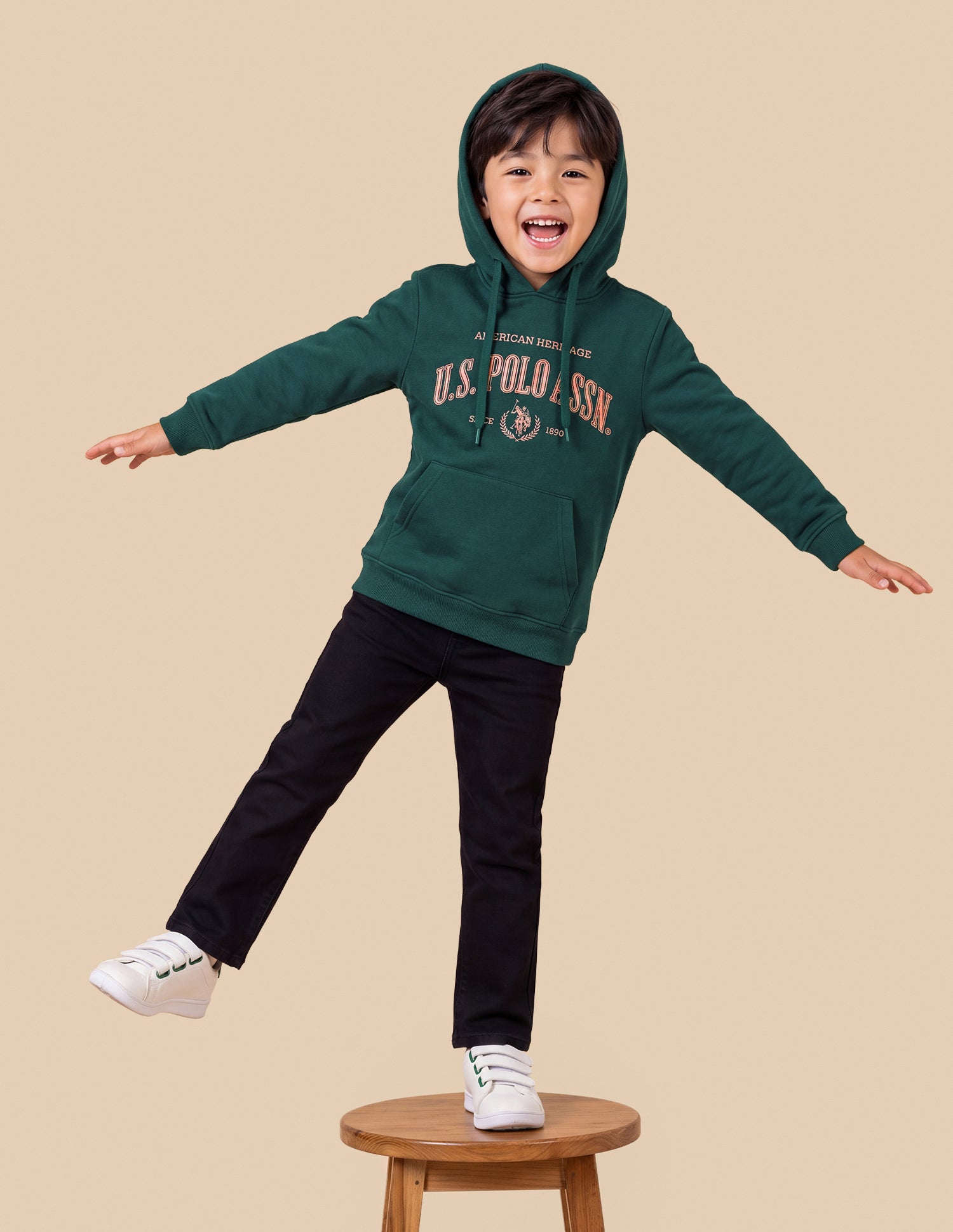 Brand Printed Regular Fit Sweatshirt Dark Green - U.S. Polo Assn. India | Large