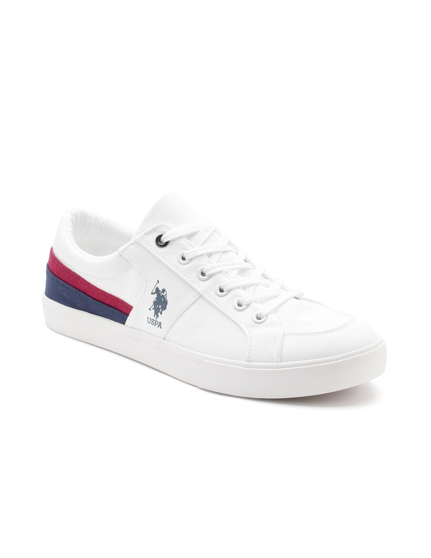 Men Clarkin 4.0 Colourblocked Sneakers Off White - U.S. Polo Assn. India | Large