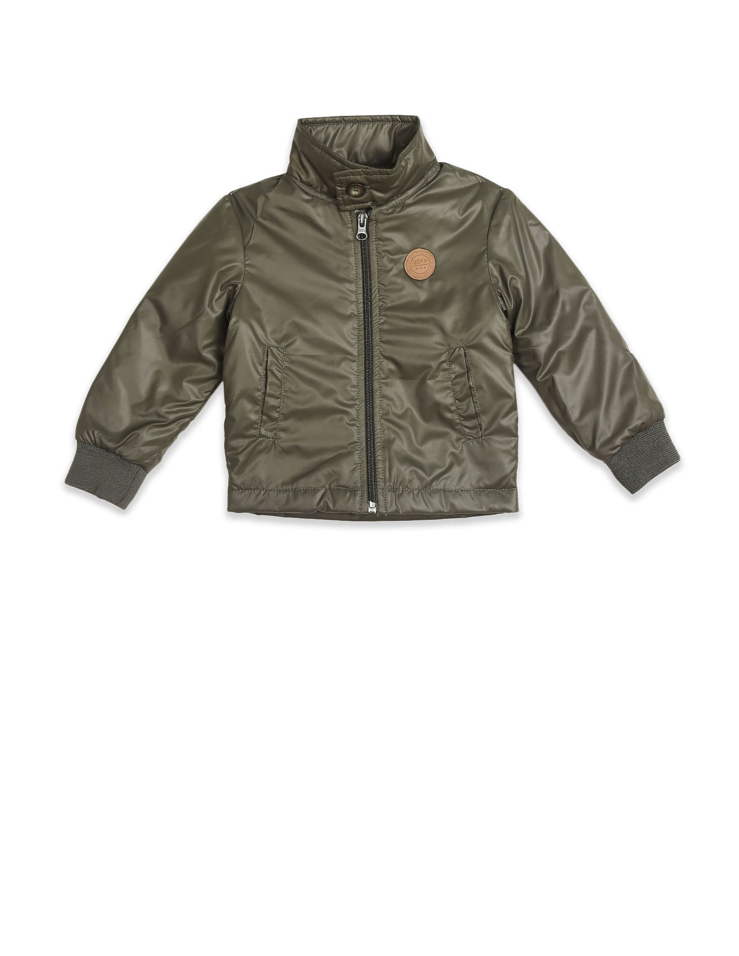 Long Sleeve High Neck Casual Jacket