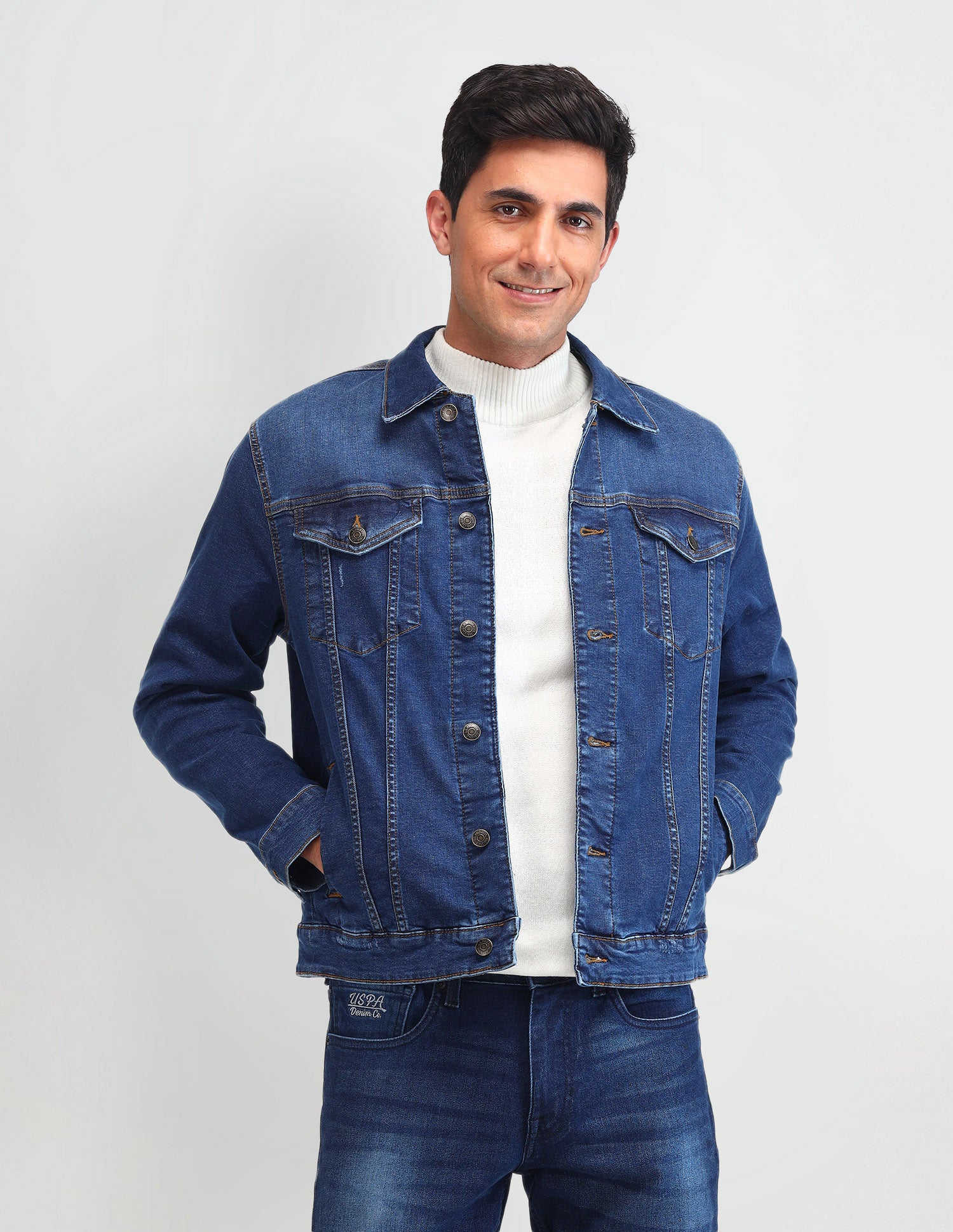 Solid Classic Fit Jacket