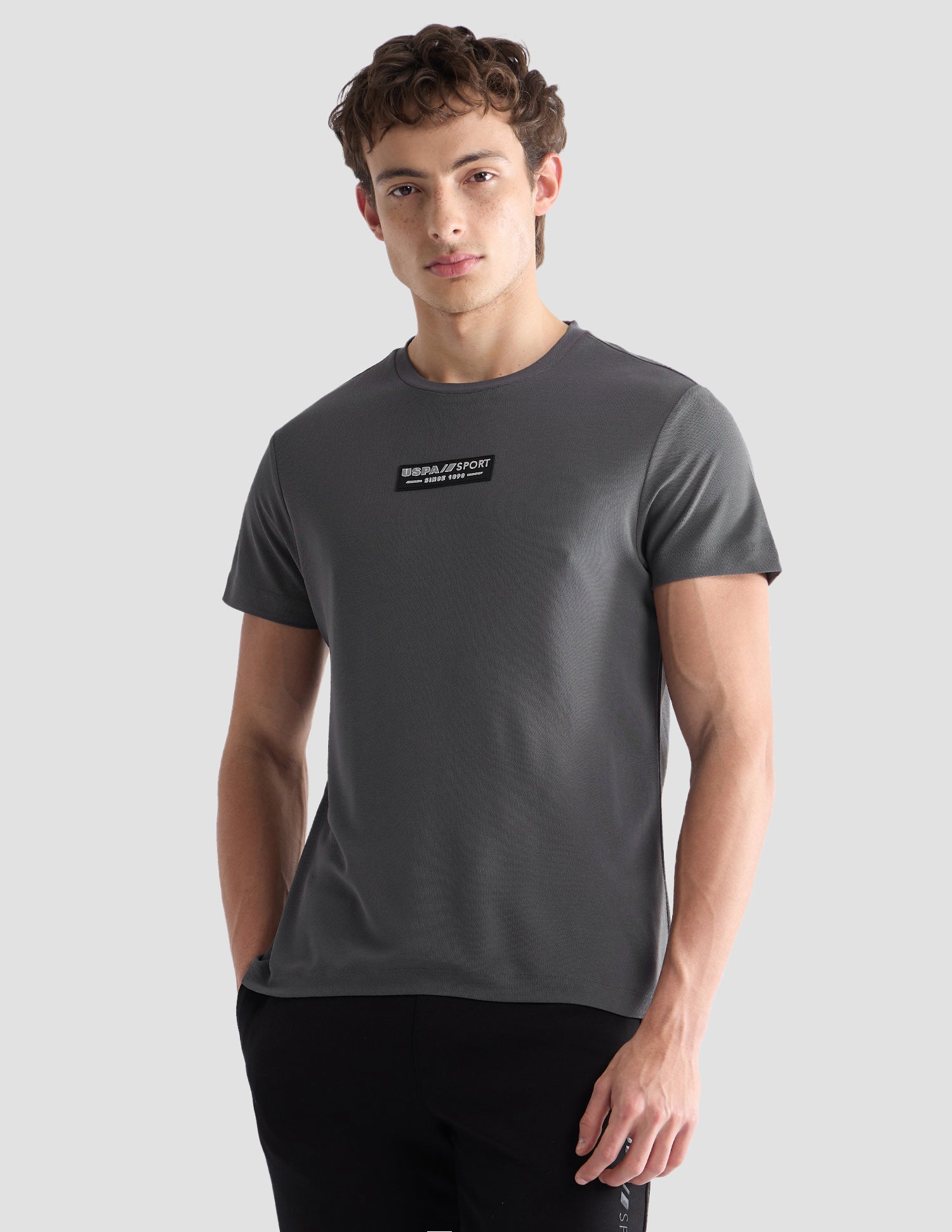 Solid Slim Fit Active T-Shirt