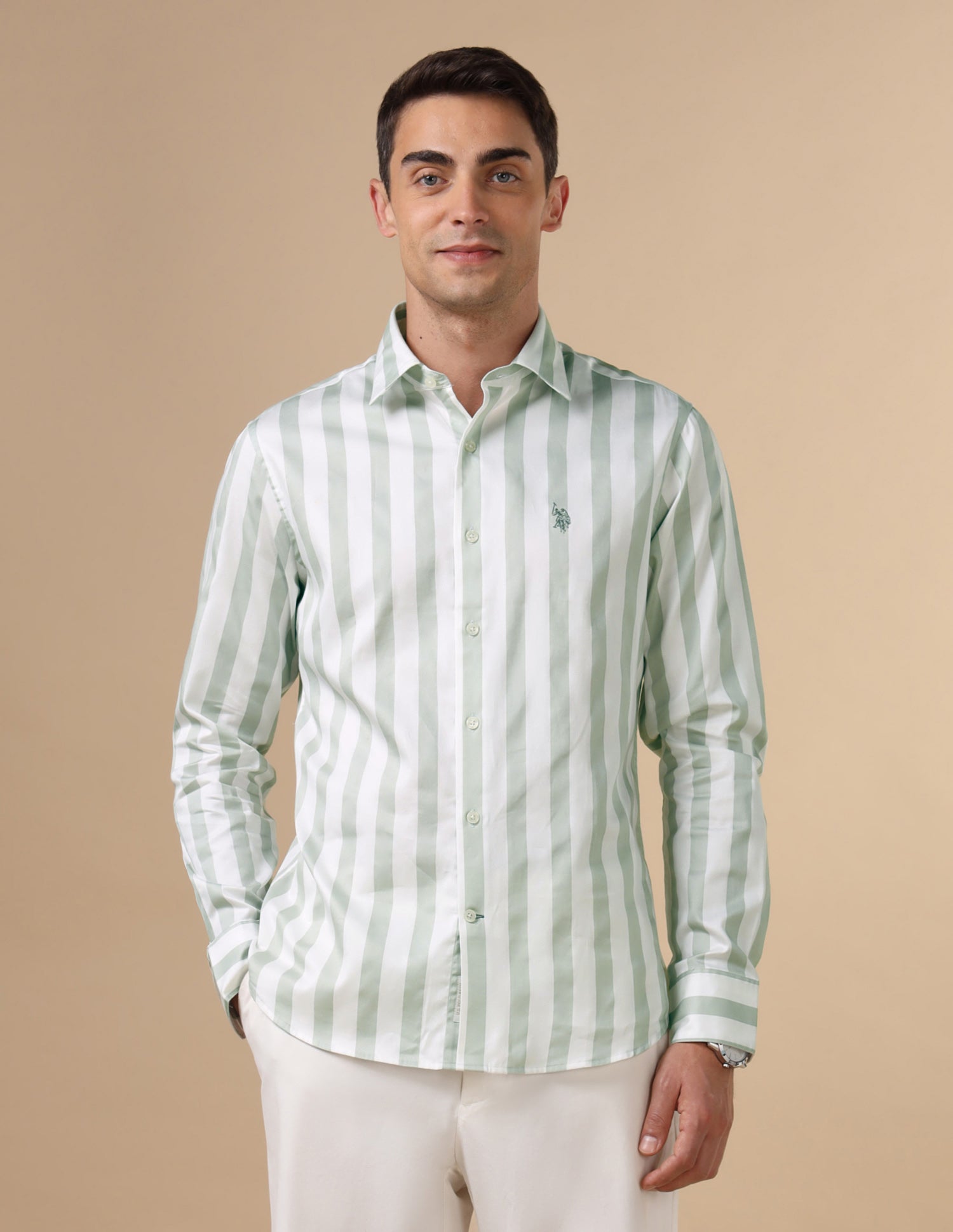 Vertical Striped Pure Cotton Shirt