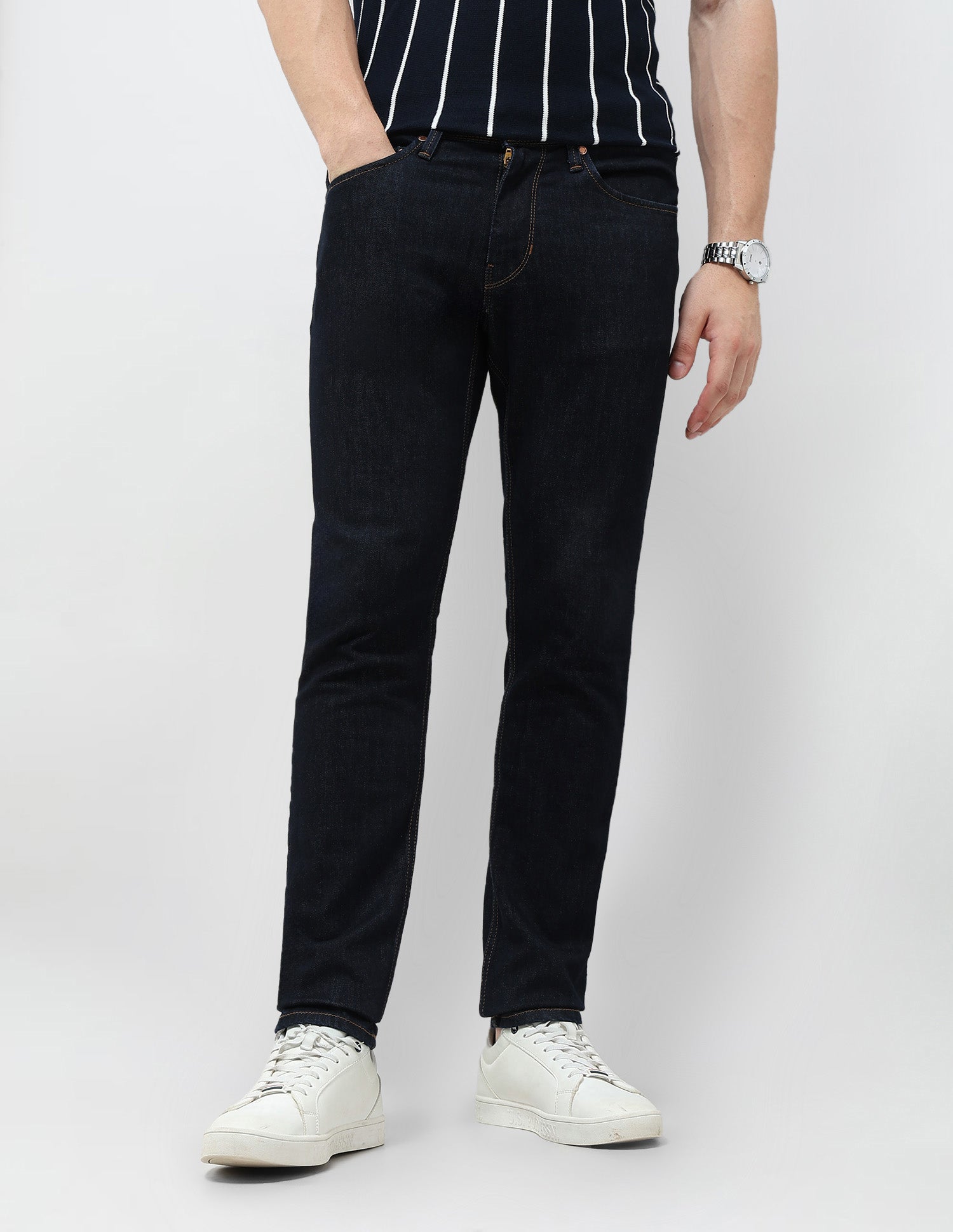 Brandon Slim Tapered Fit Mid Rise Jeans