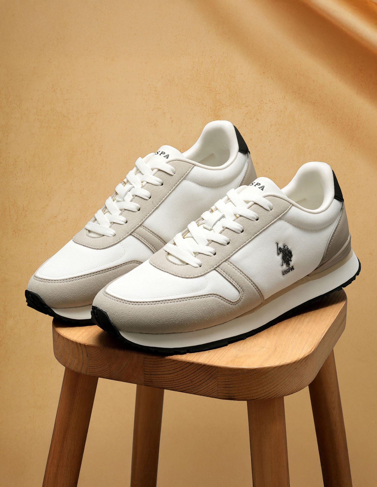 Regon Suede Sneakers White - U.S. Polo Assn. India | Large