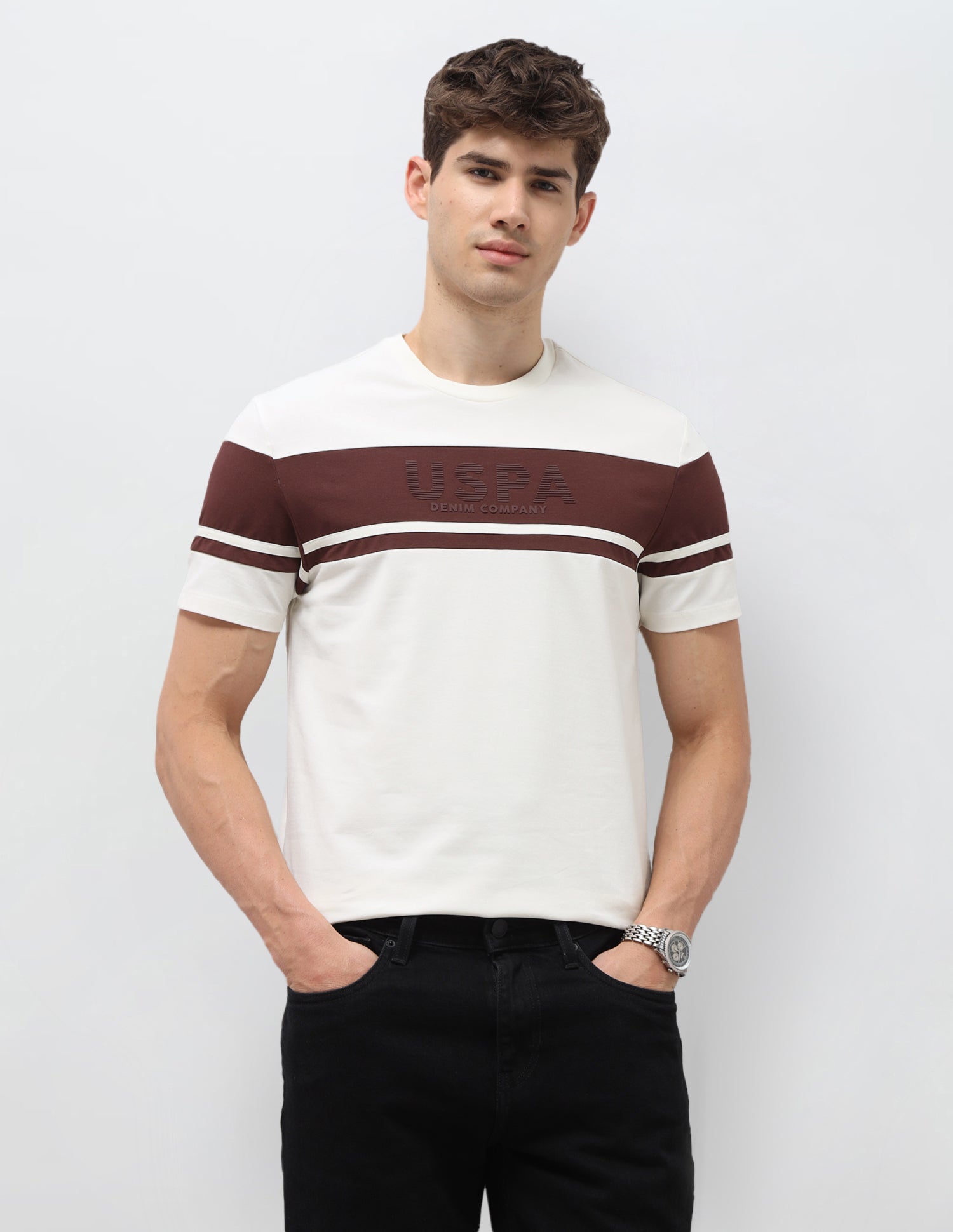 Colourblocked Slim Fit T-Shirt