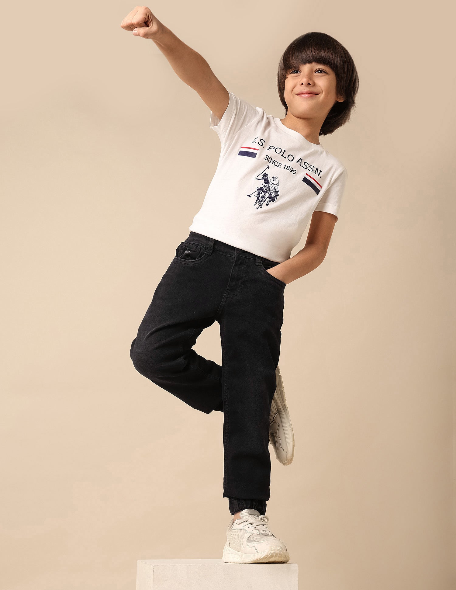 Boys Stone Washed Relaxed Fit Jeans