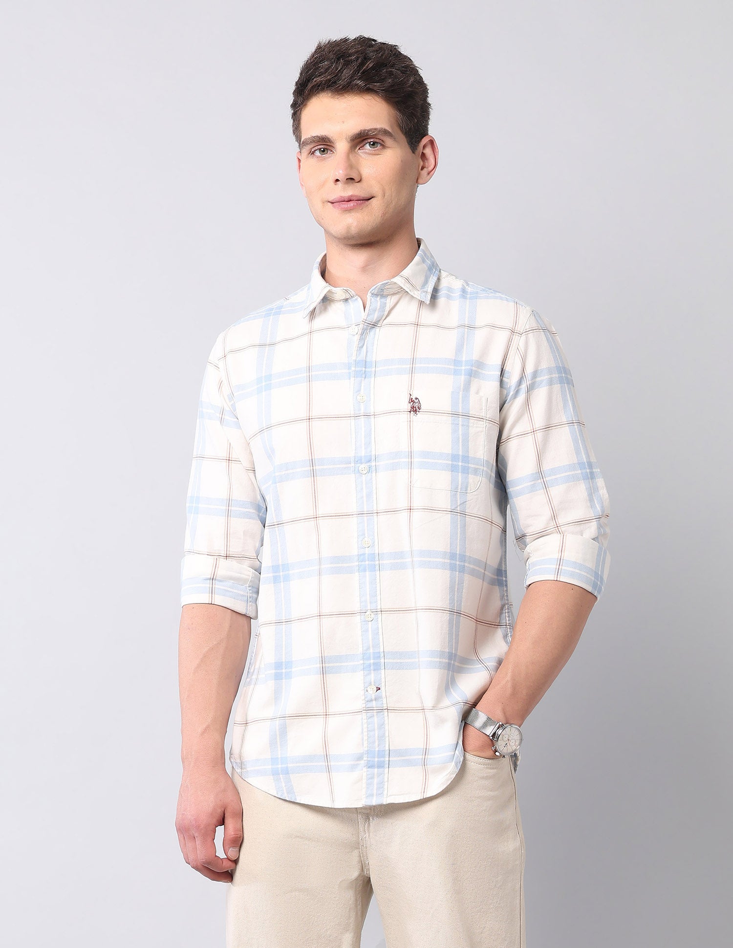 Tartan Checked Pure Cotton Shirt