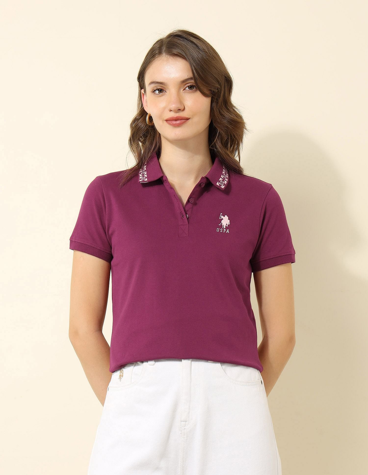 Regular Fit Solid Polo Shirt