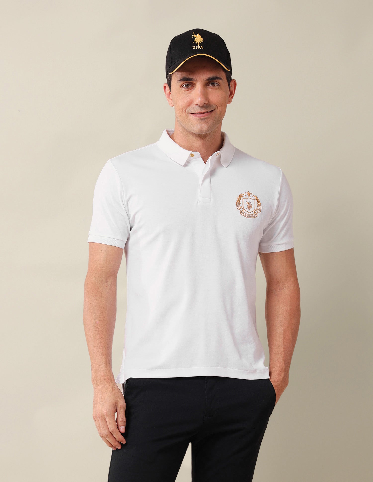 Solid Slim Fit Polo Shirt