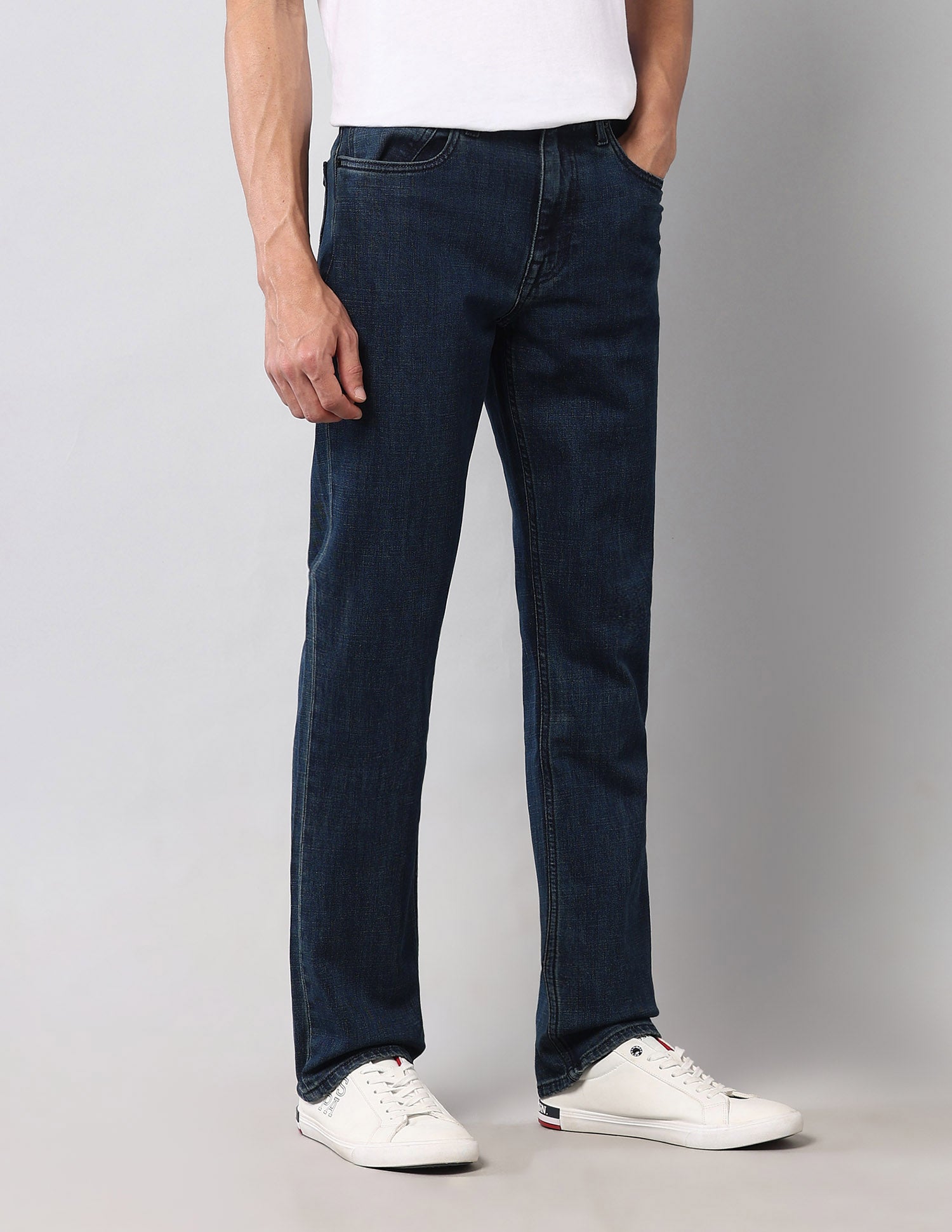 Harold Slim Straight Fit Blue Vintage Jeans Blue - U.S. Polo Assn. India | Large