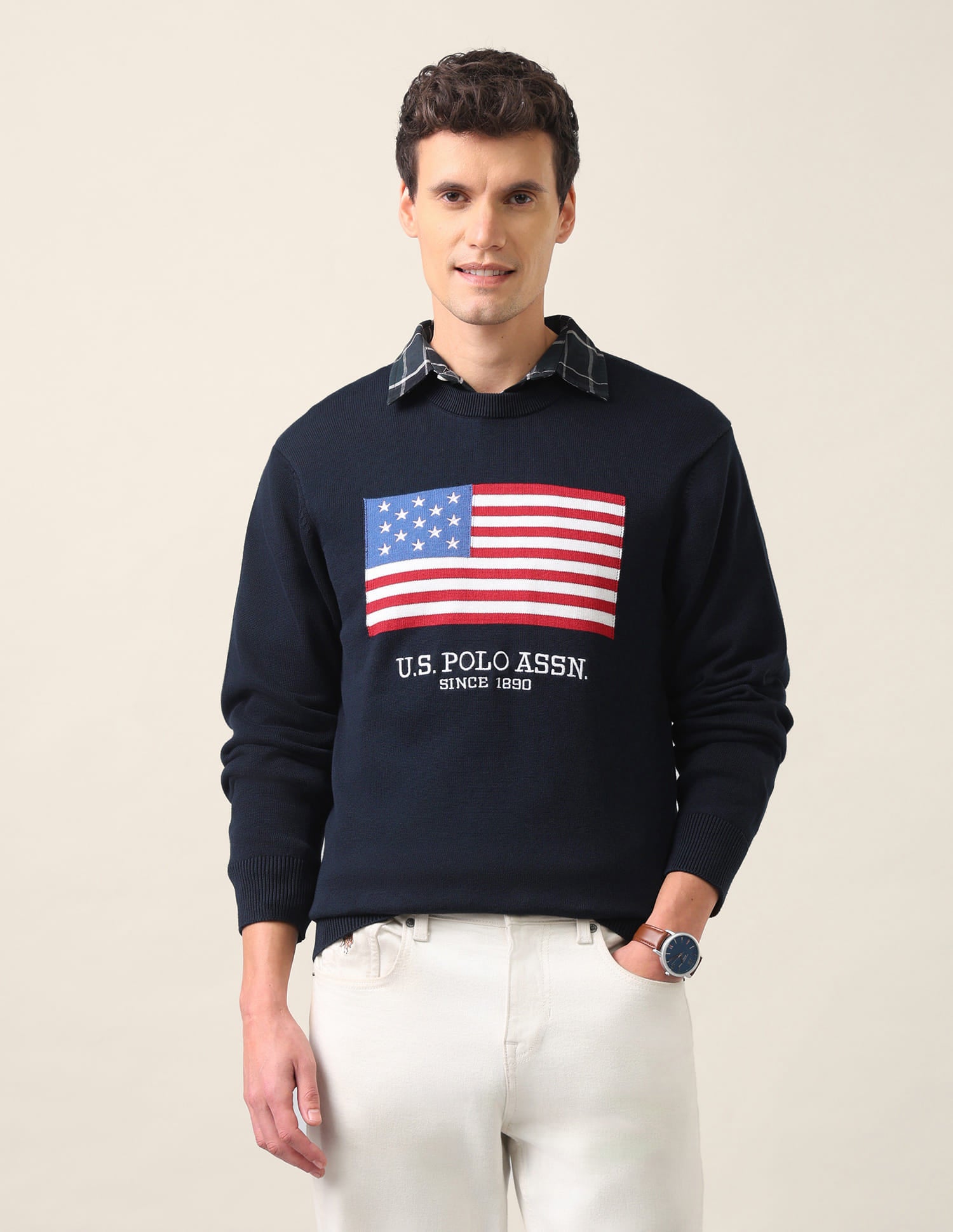 Graphic Printed Regular Fit Sweater