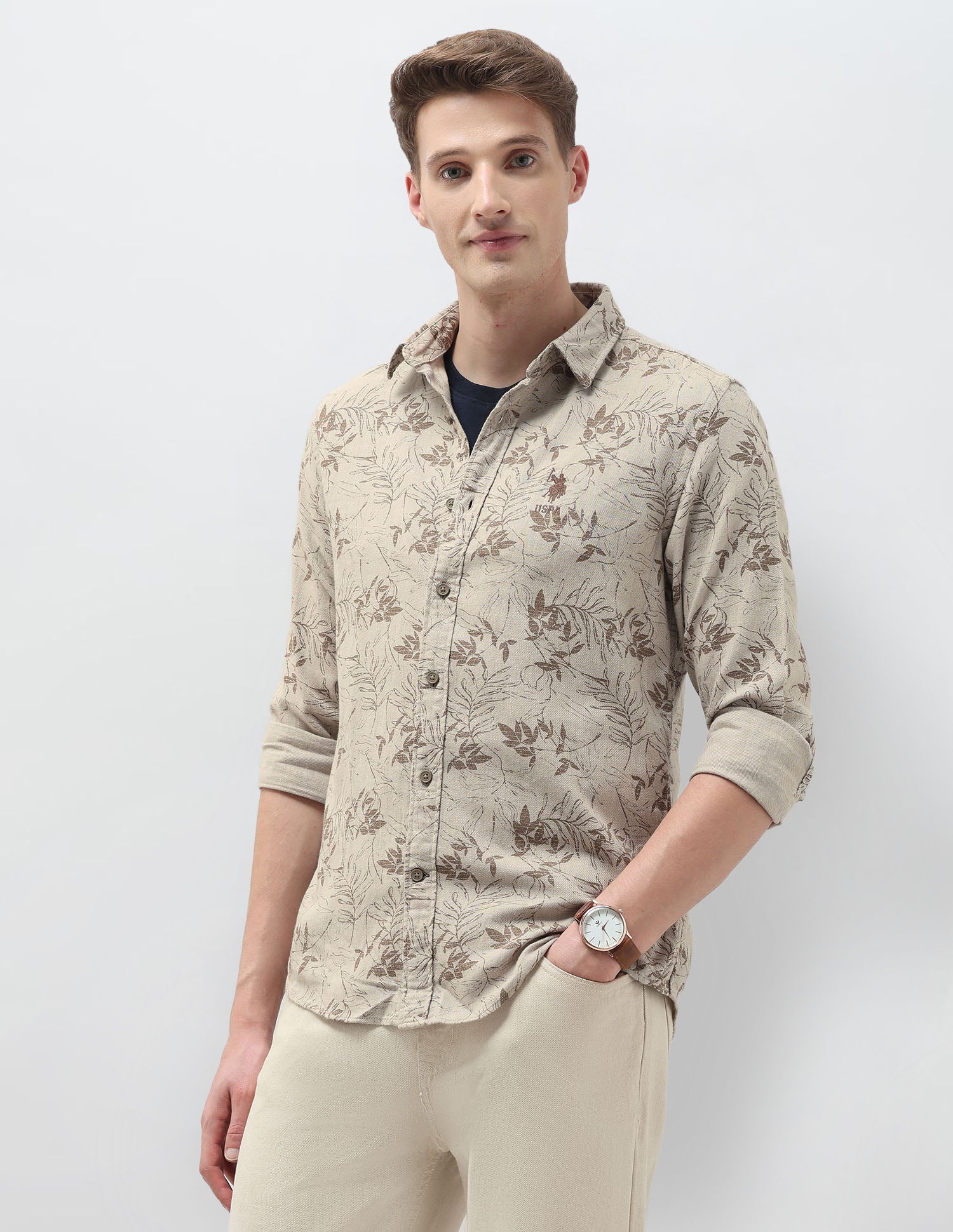 Tropical Printed Regular Fit Shirt