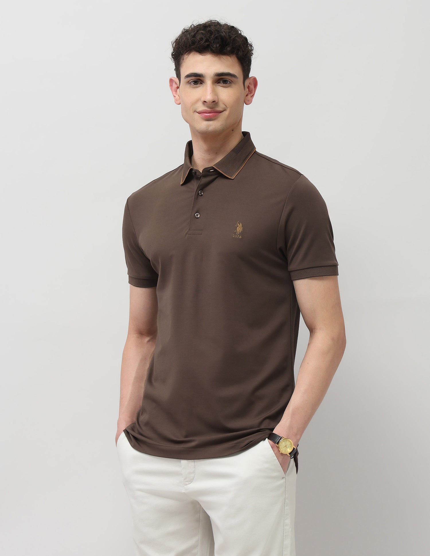 Solid Regular Fit Polo Shirt