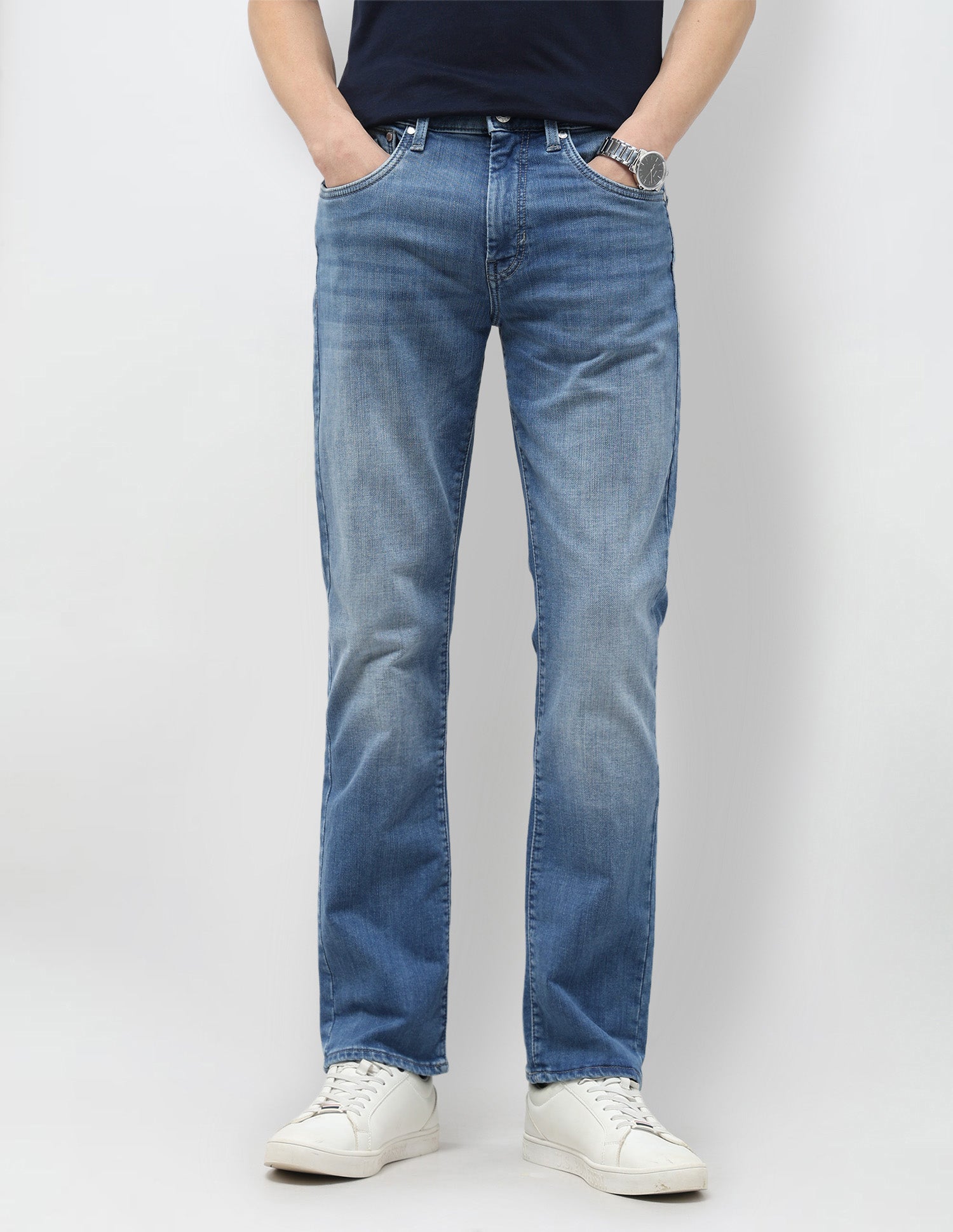 Harold Slim Straight Fit Blue Jeans