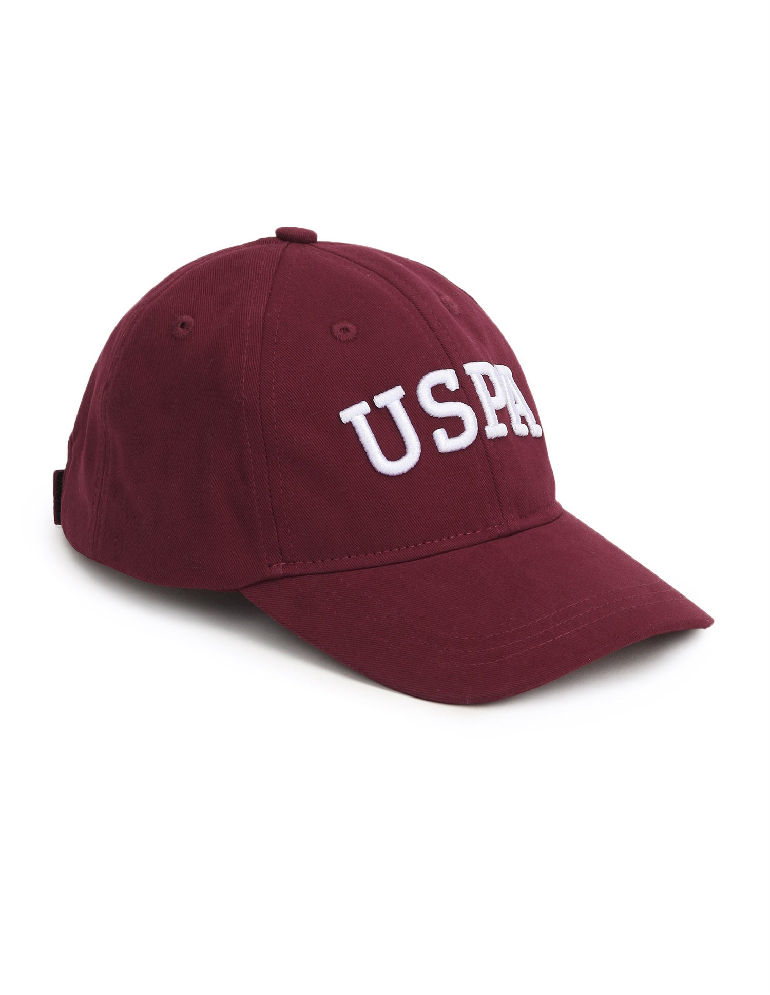 Brand Embroidered Twill Cap Maroon - U.S. Polo Assn. India | Large