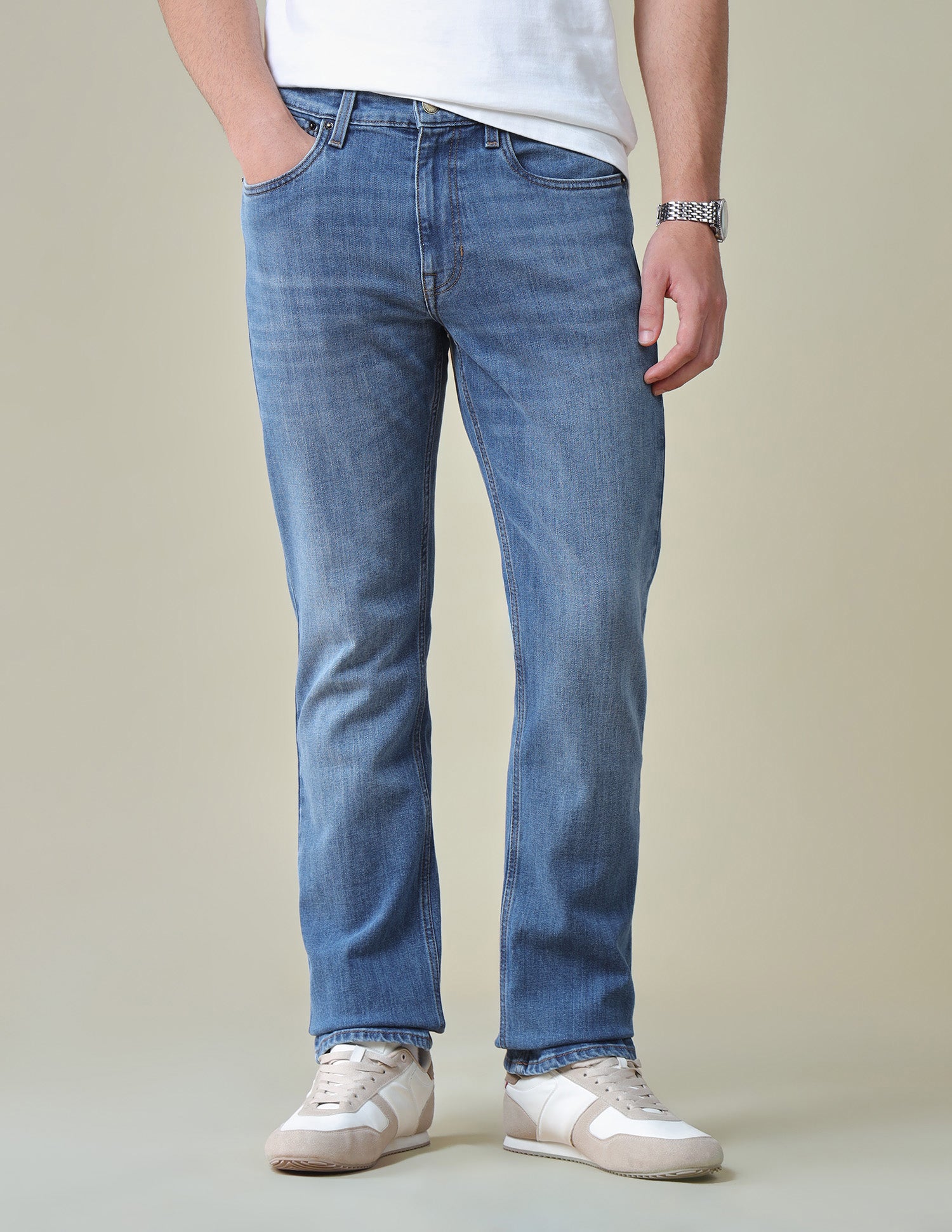Harold Slim Straight Fit Blue Jeans