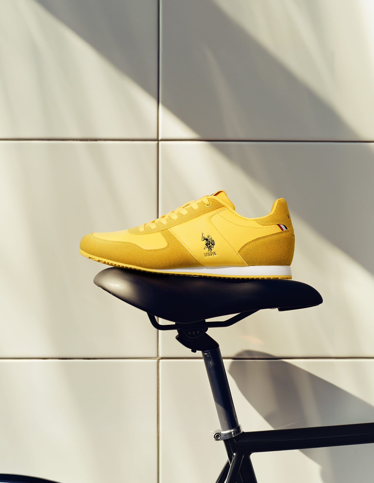 Men Sorrento Yellow Retro Sneakers Yellow - U.S. Polo Assn. India | Large