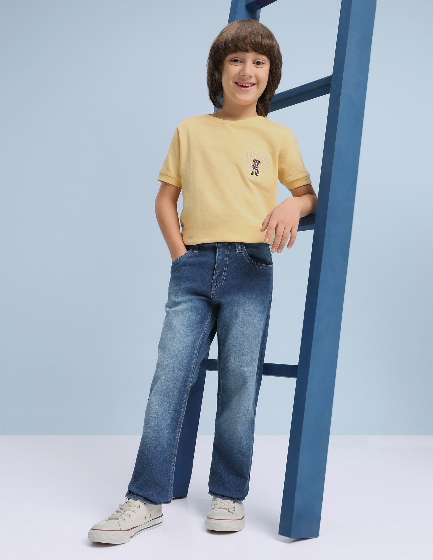 Harold Slim Straight Blue Jeans Indigo - U.S. Polo Assn. India | Large