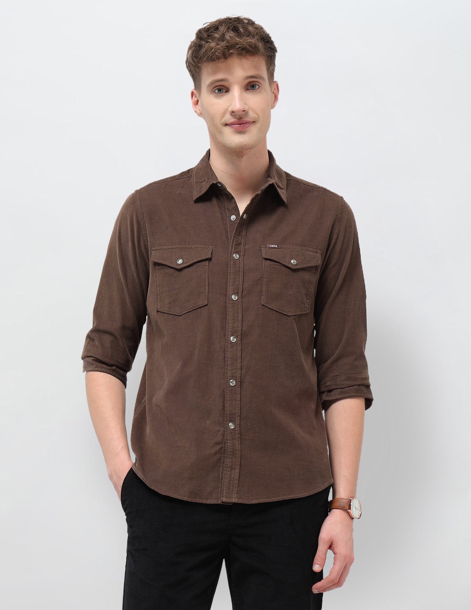 Corduroy Slim Fit Shirt