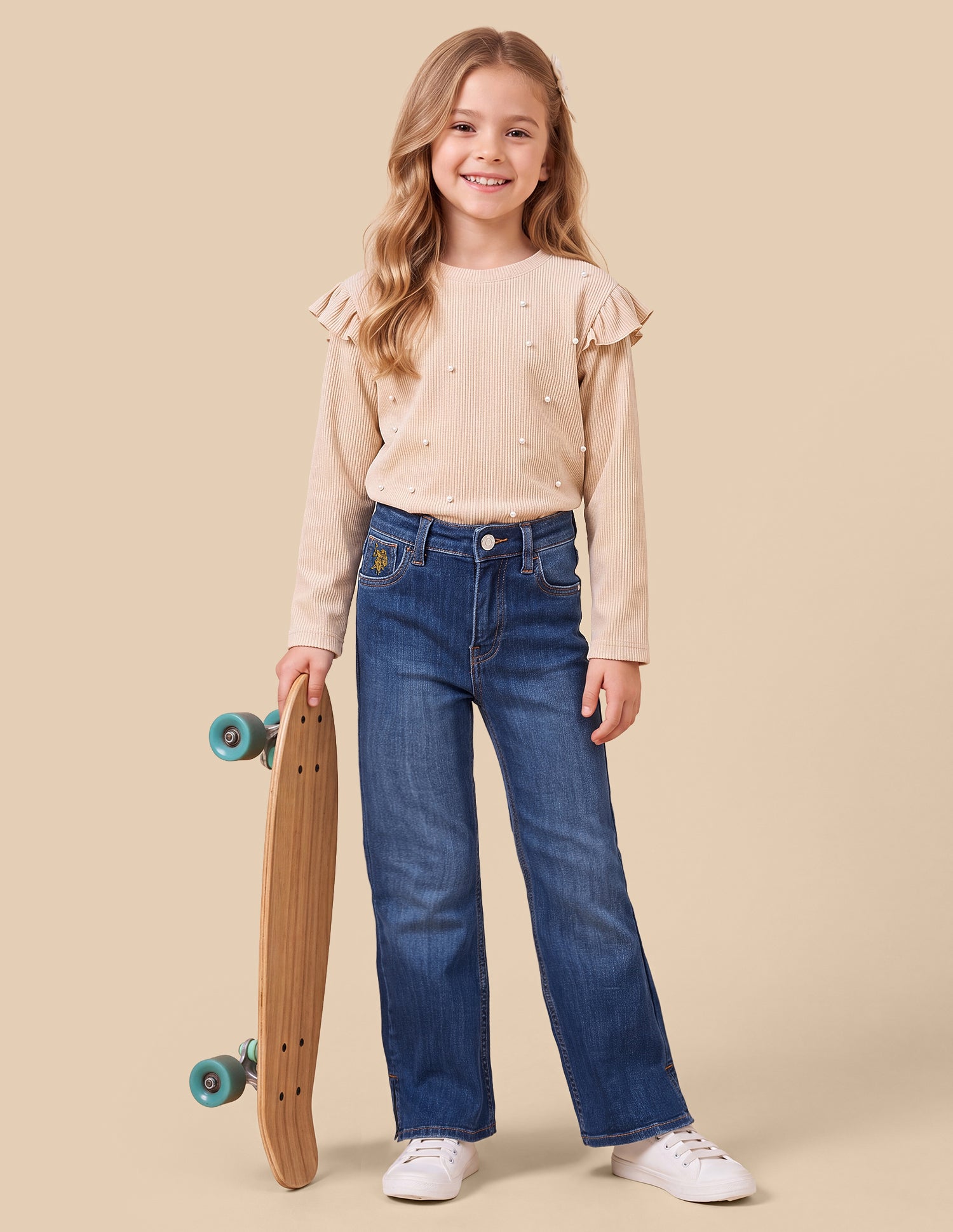 Barrel Fit Blue Jeans Dark Blue - U.S. Polo Assn. India | Large