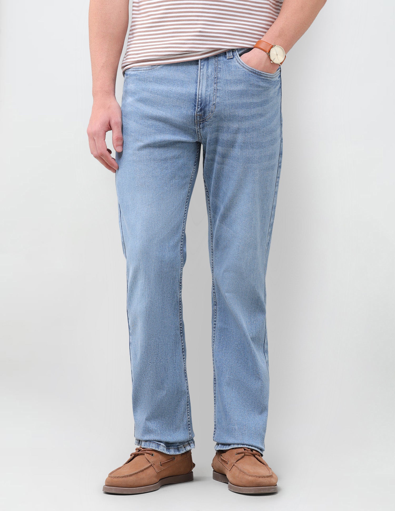 Connor Bootcut Fit Blue Jeans Light Indigo - U.S. Polo Assn. India | Large
