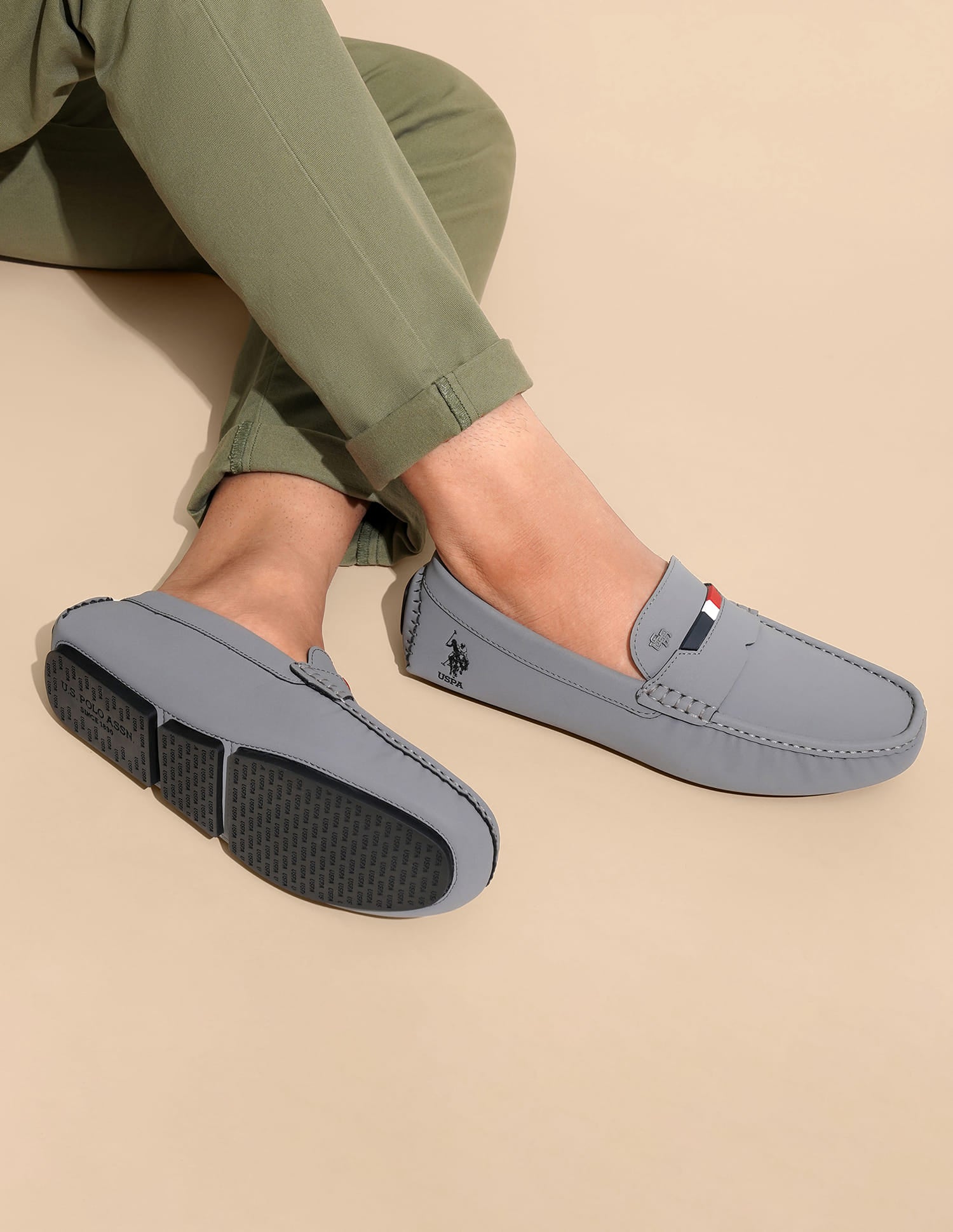 Men Galer 2.0 Loafers Grey - U.S. Polo Assn. India | Large