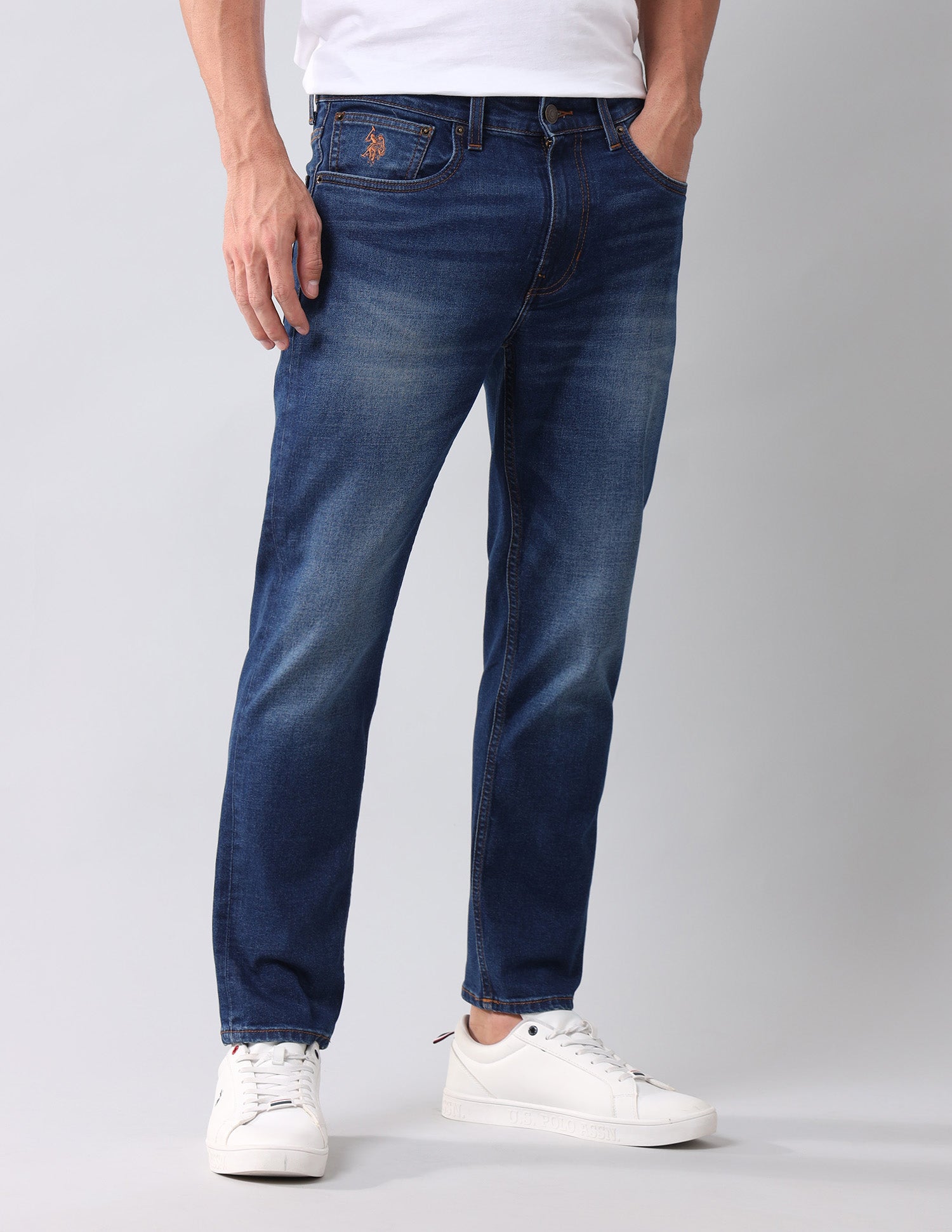 Cole Comfort Cropped Blue Jeans