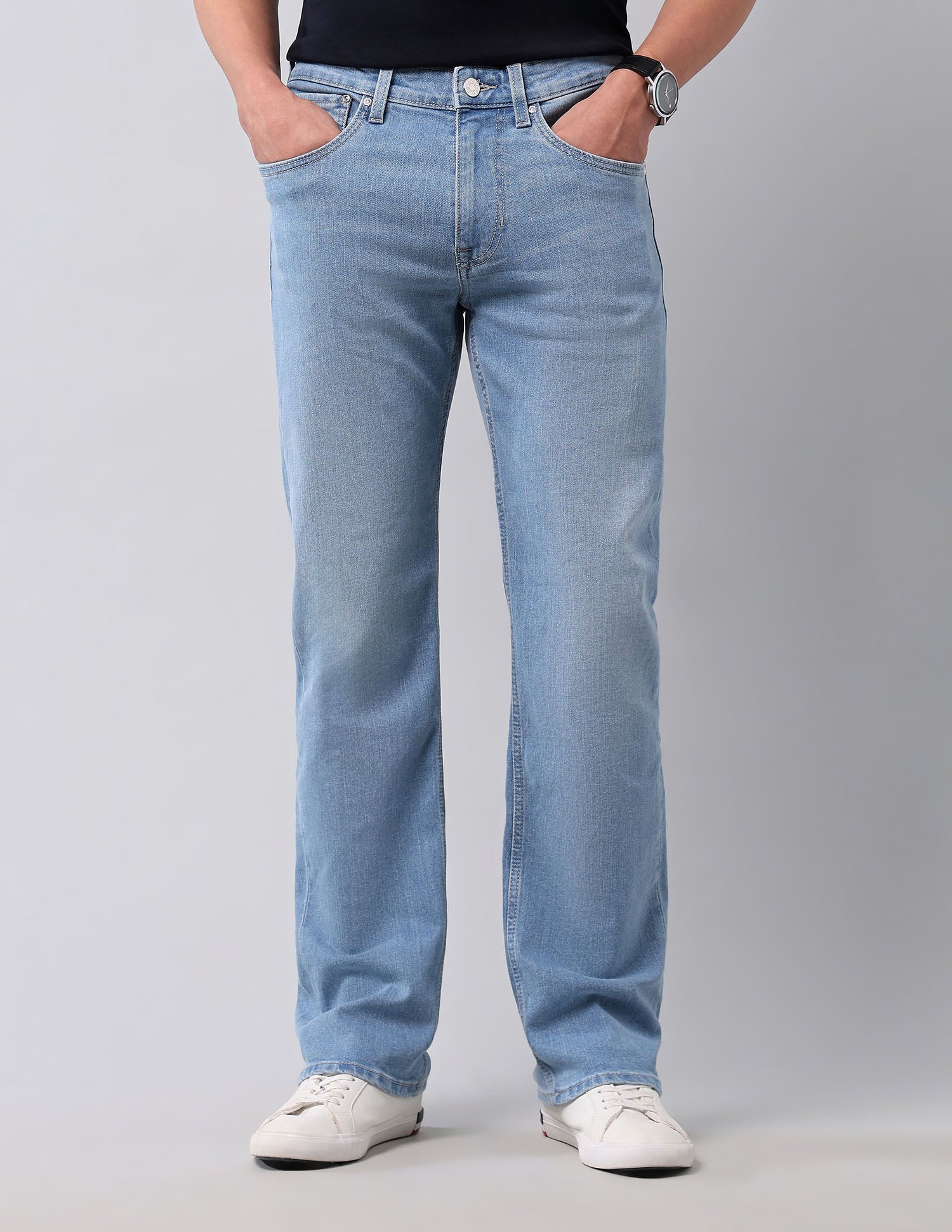 Harold Slim Straight Fit Blue Jeans