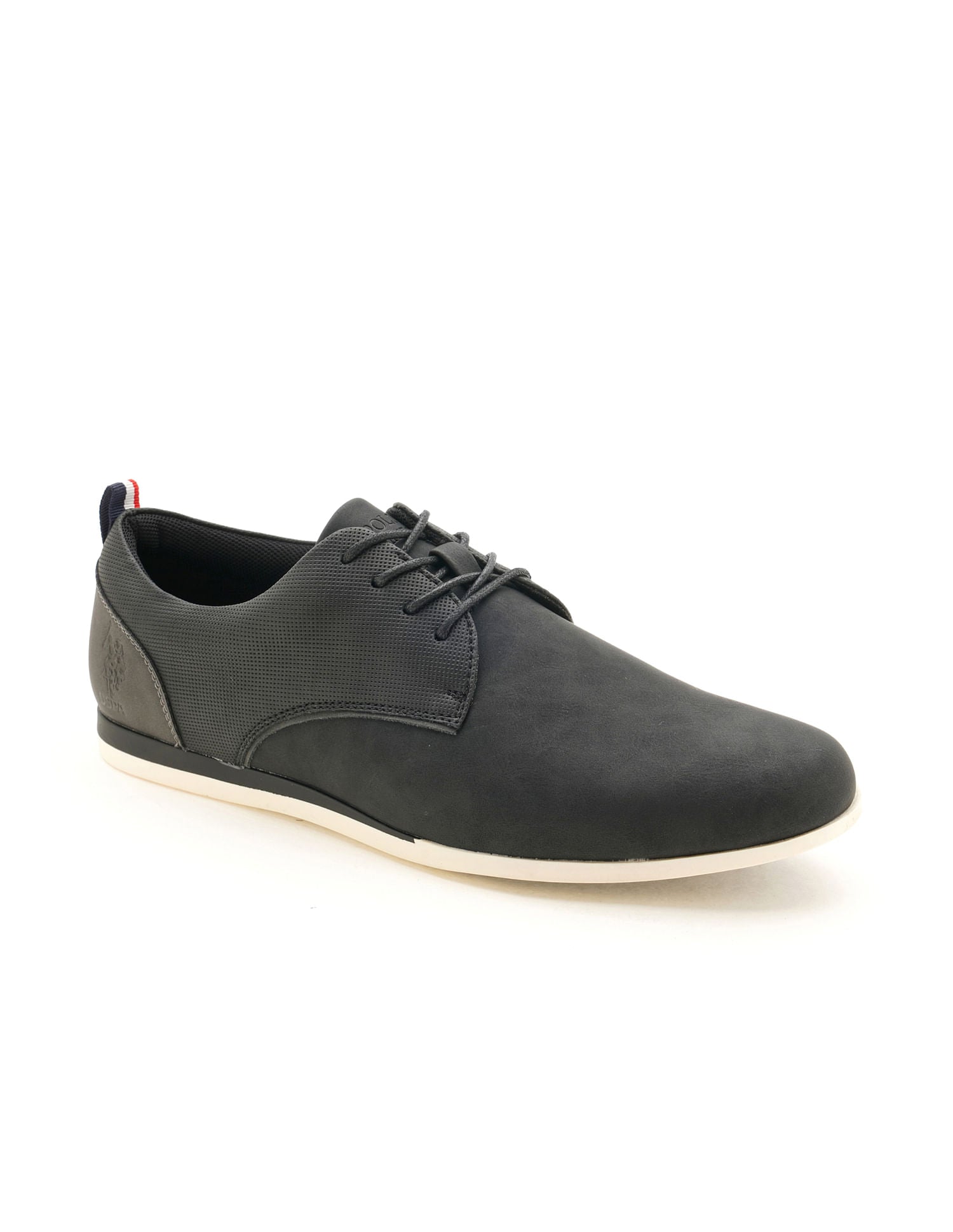 Men Darryl 2.0 Black Work Casuals Lace Up Shoes Black - U.S. POLO ASSN. | Large