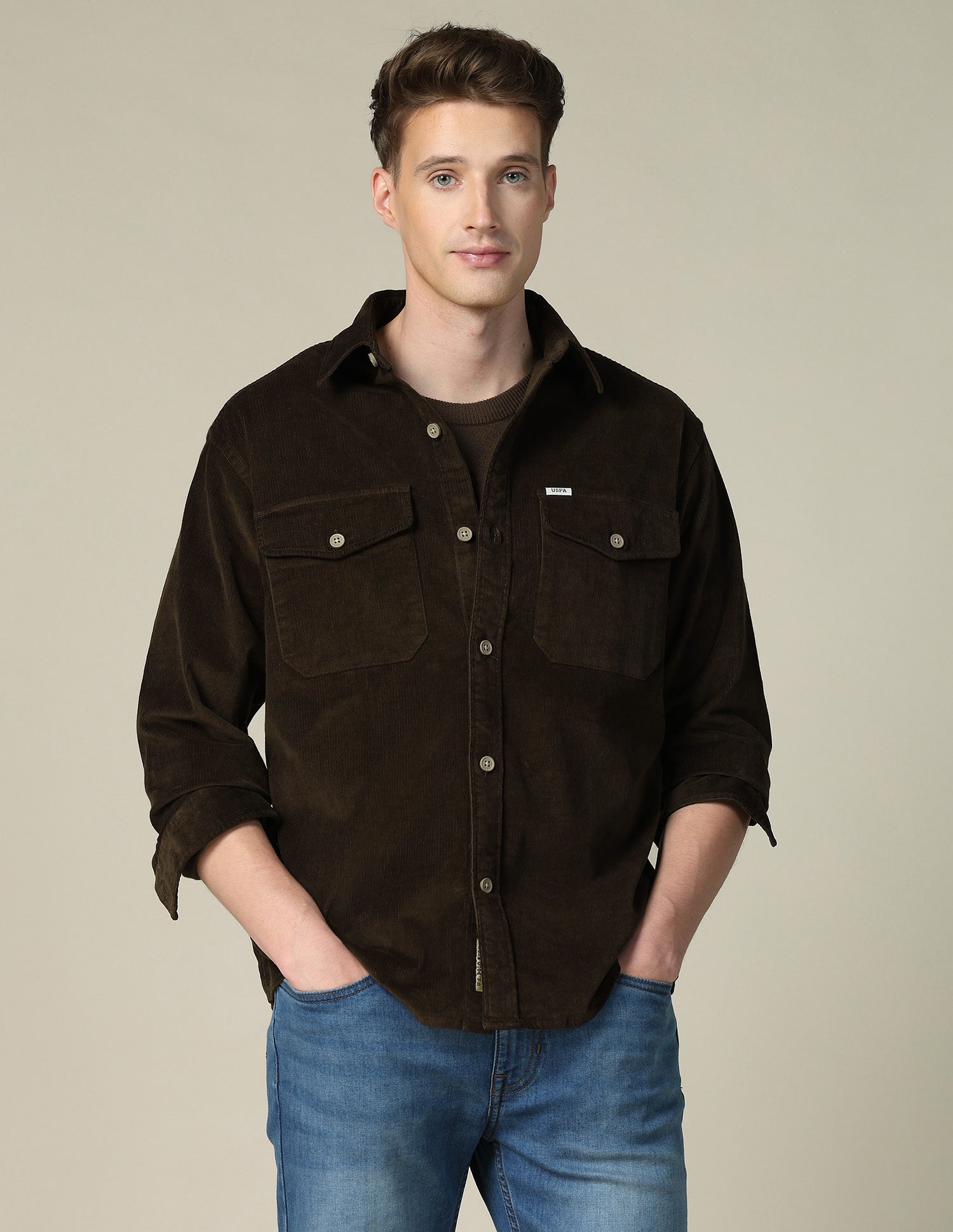 Corduroy Regular Fit Shacket