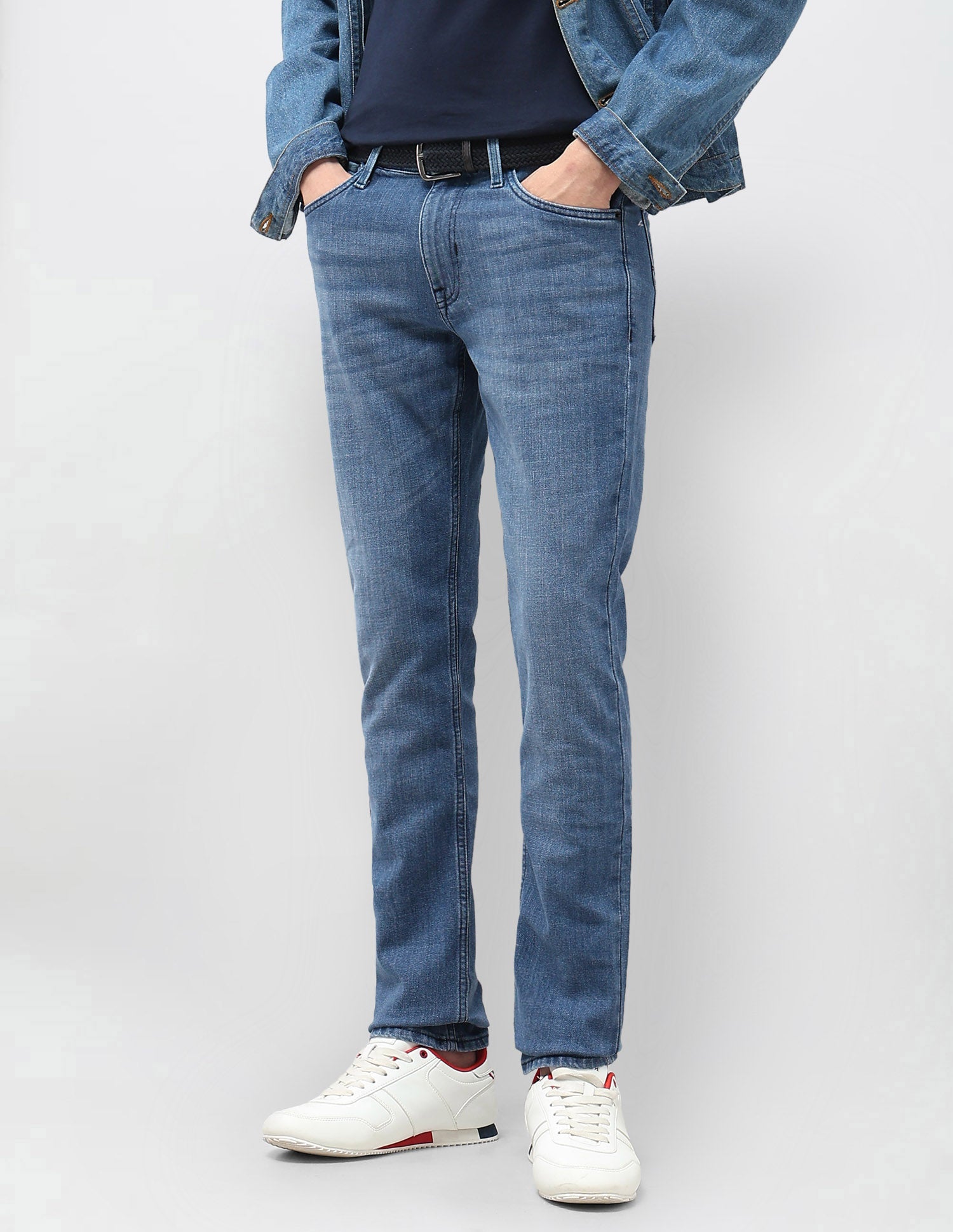 Brandon Slim Tapered Fit Whiskered Jeans