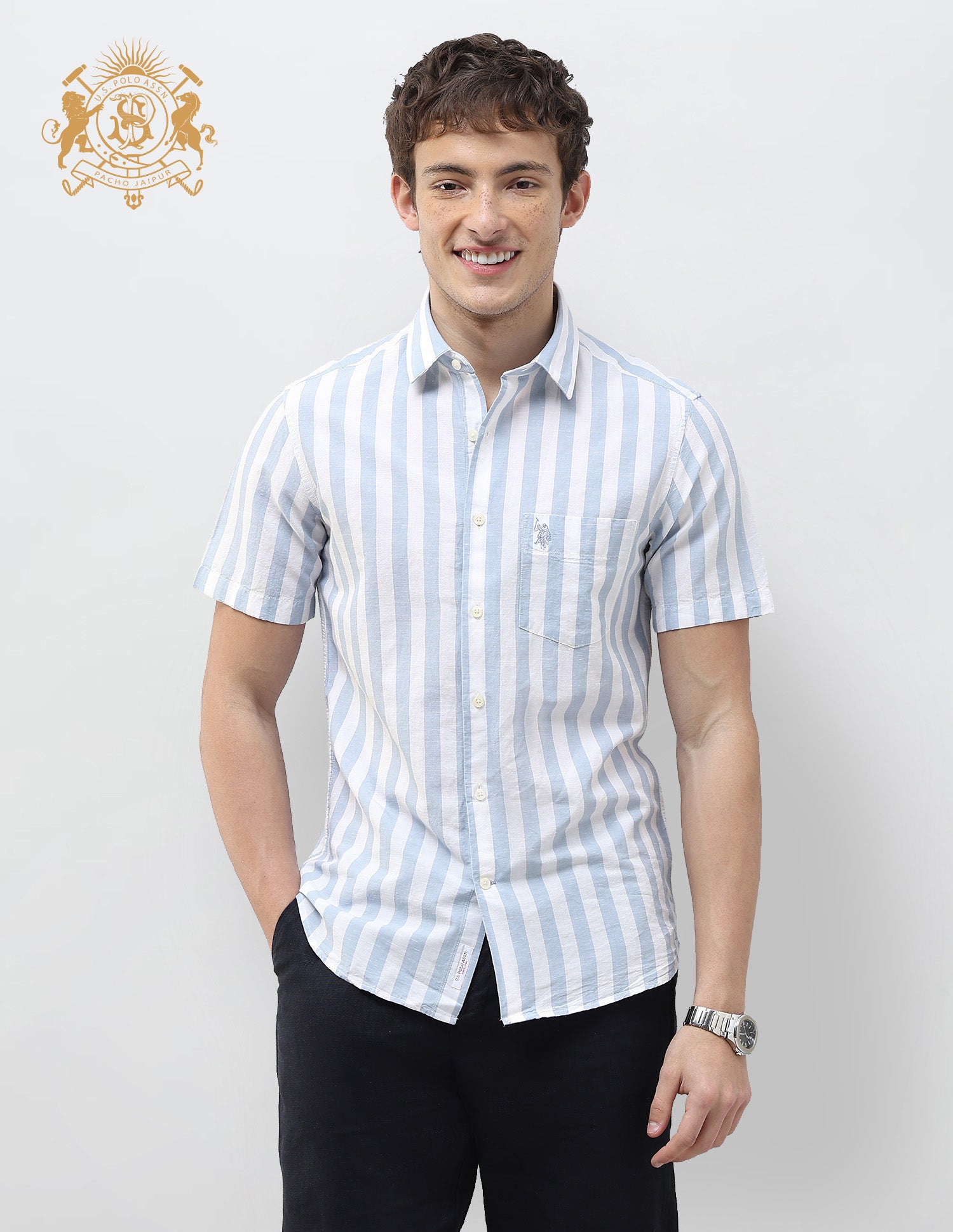 Vertical Striped Regular Fit Shirt