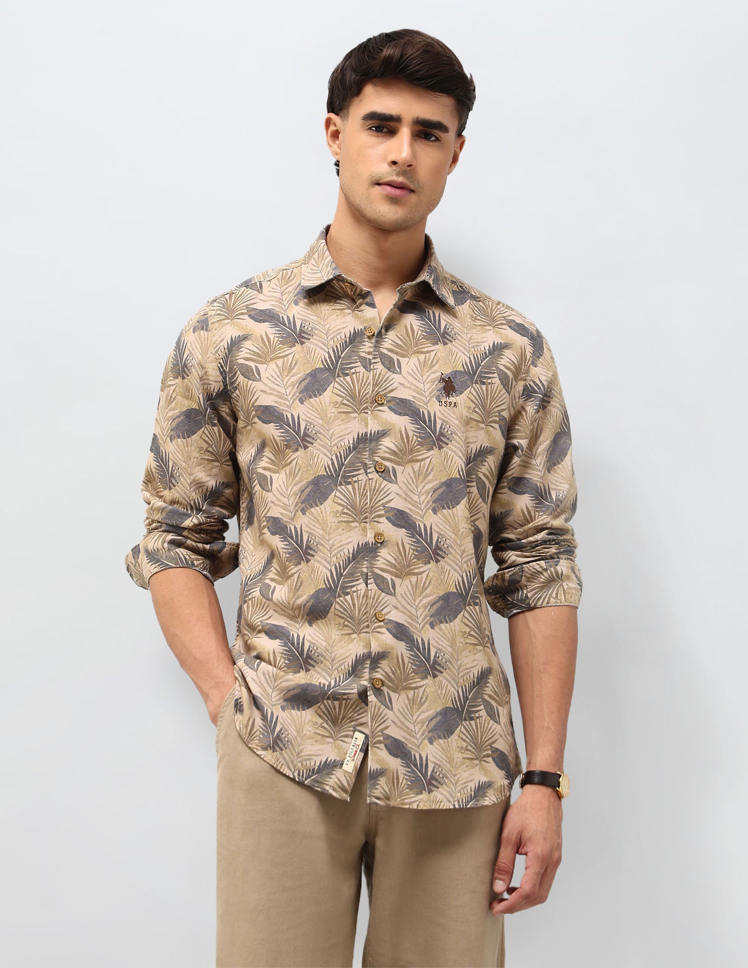 Tropical Printed Regular Fit shirt