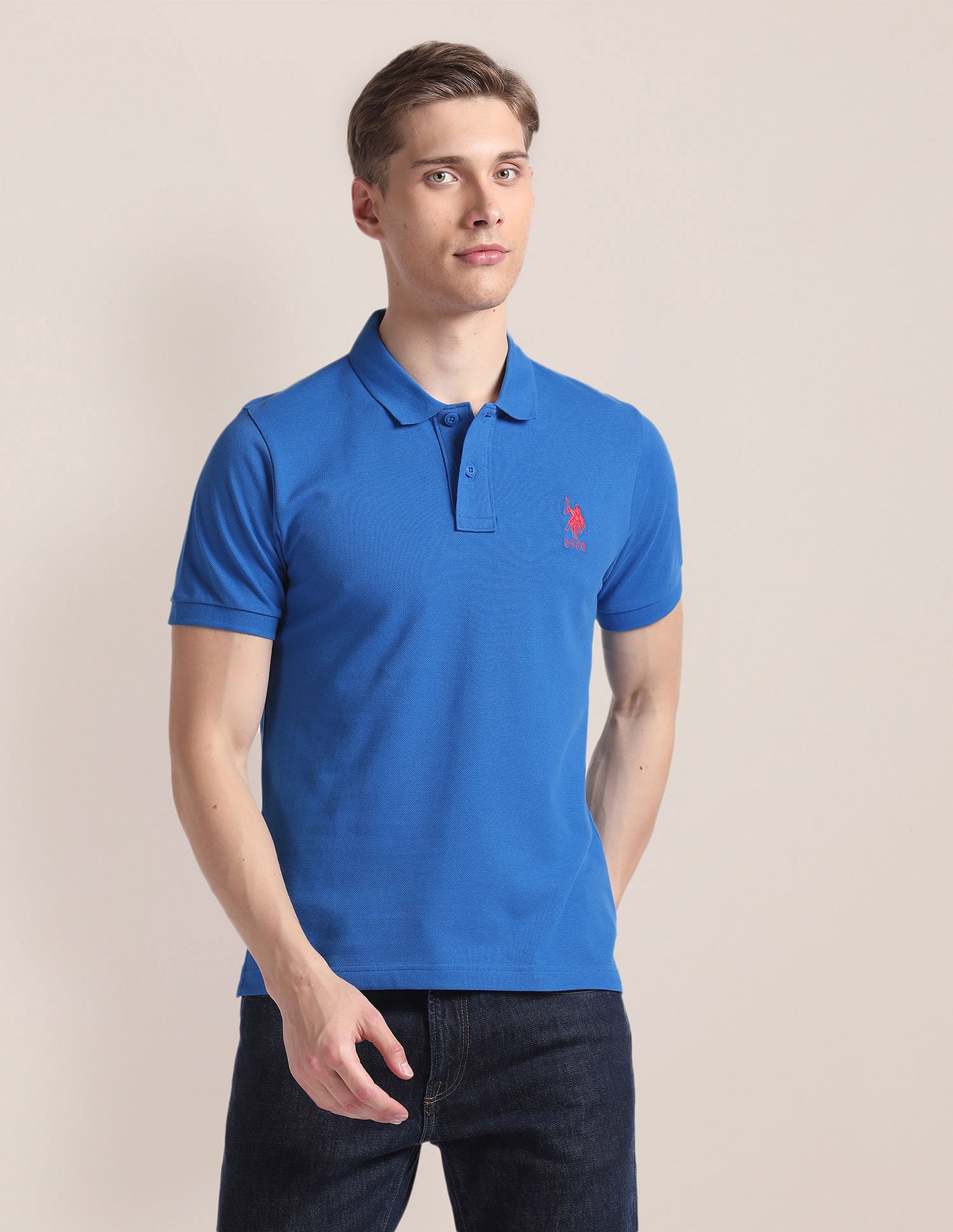 Solid Slim Polo Shirt – U.S. Polo Assn. India