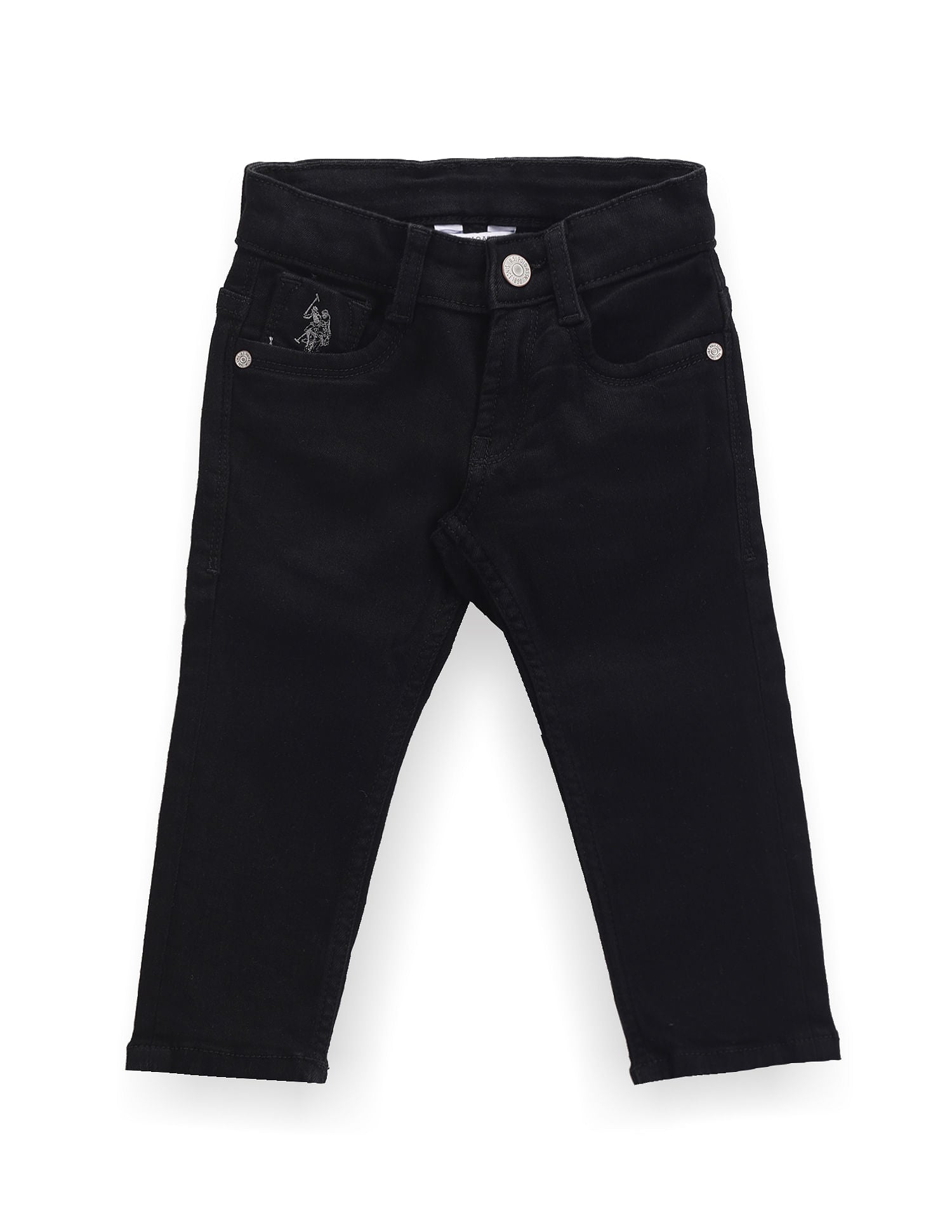 Boys Slim Fit Jeans Black - U.S. POLO ASSN. | Large