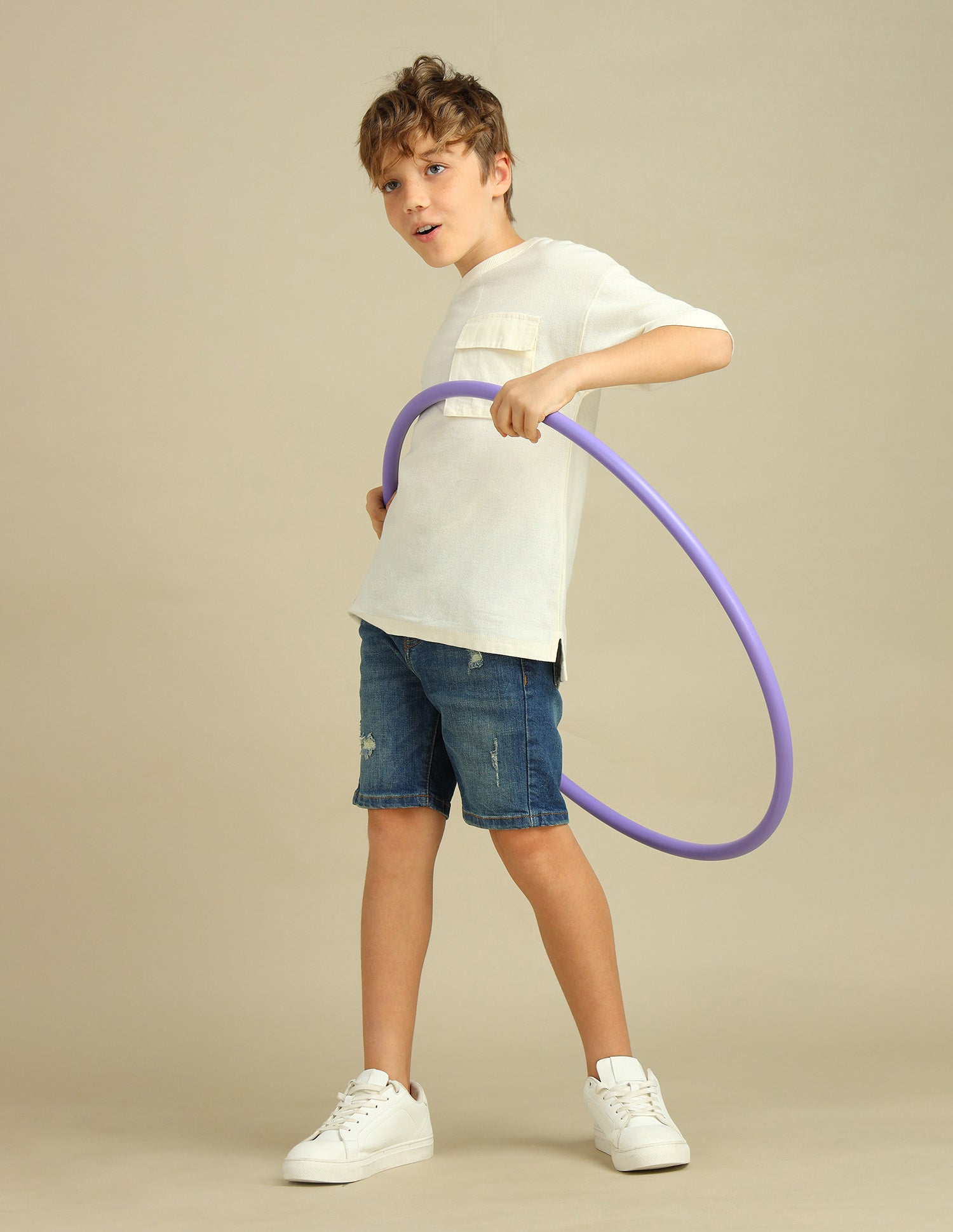 Boys Regular Fit Denim Shorts