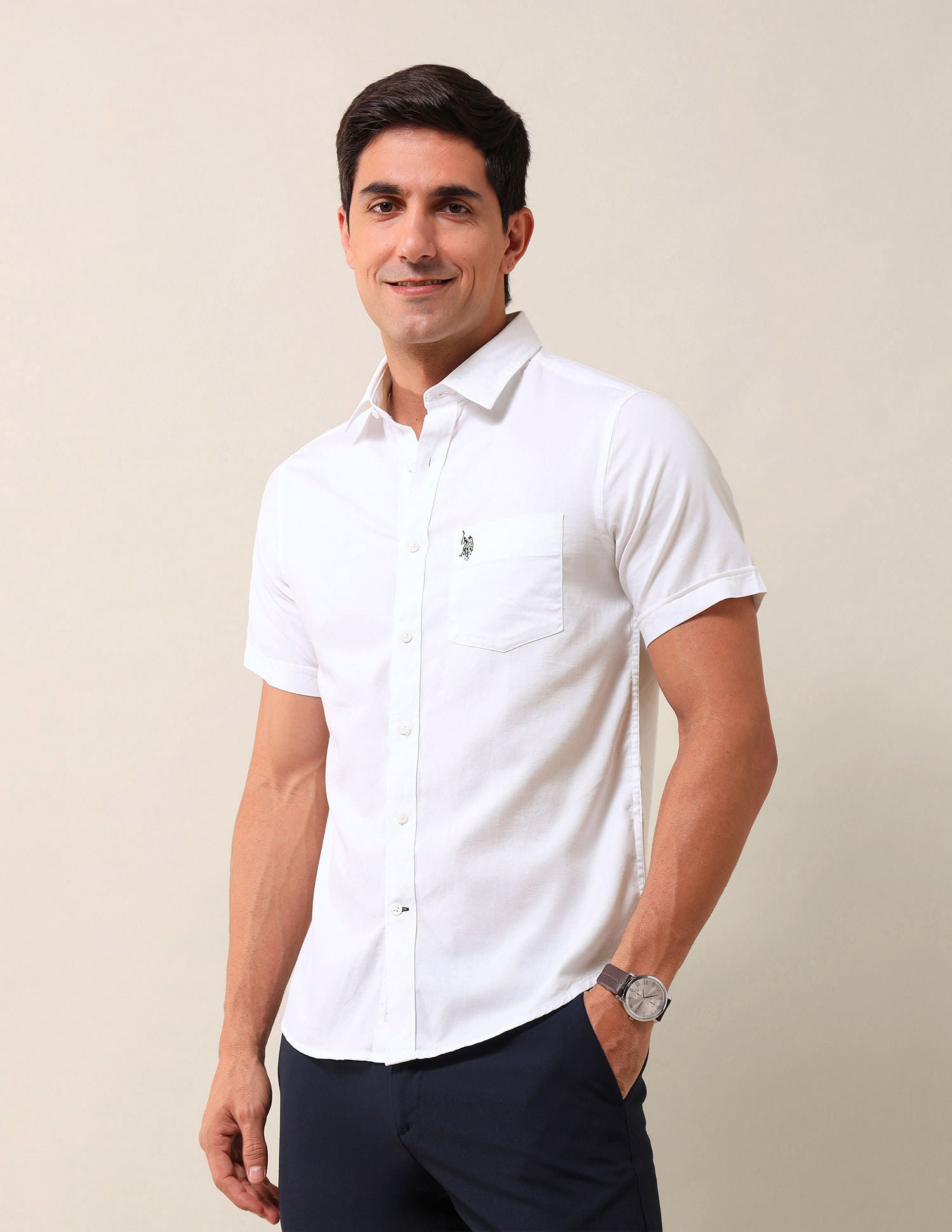 Tailored Fit Solid Shirt