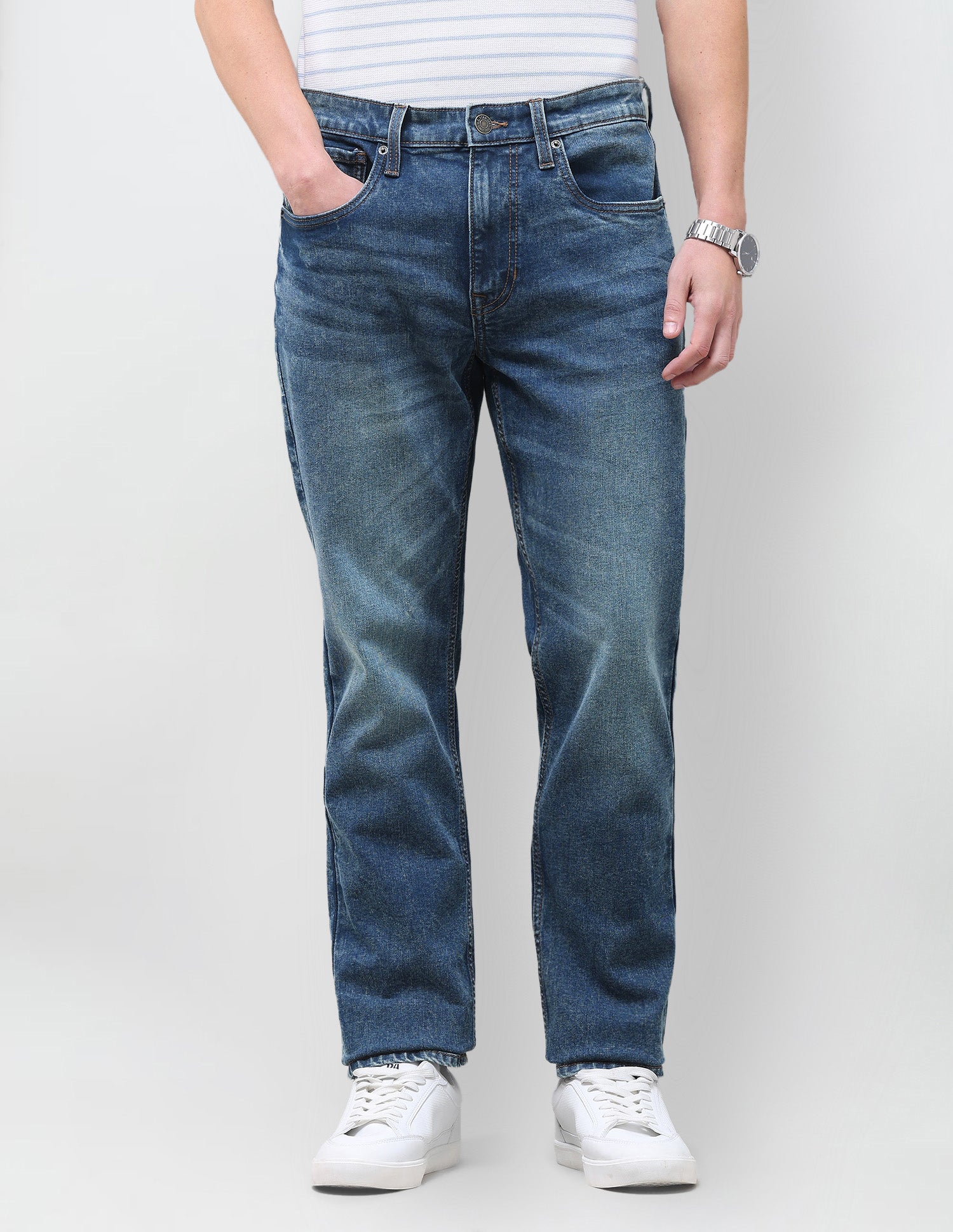 Harold Slim Straight Fit Blue Jeans Indigo - U.S. Polo Assn. India | Large