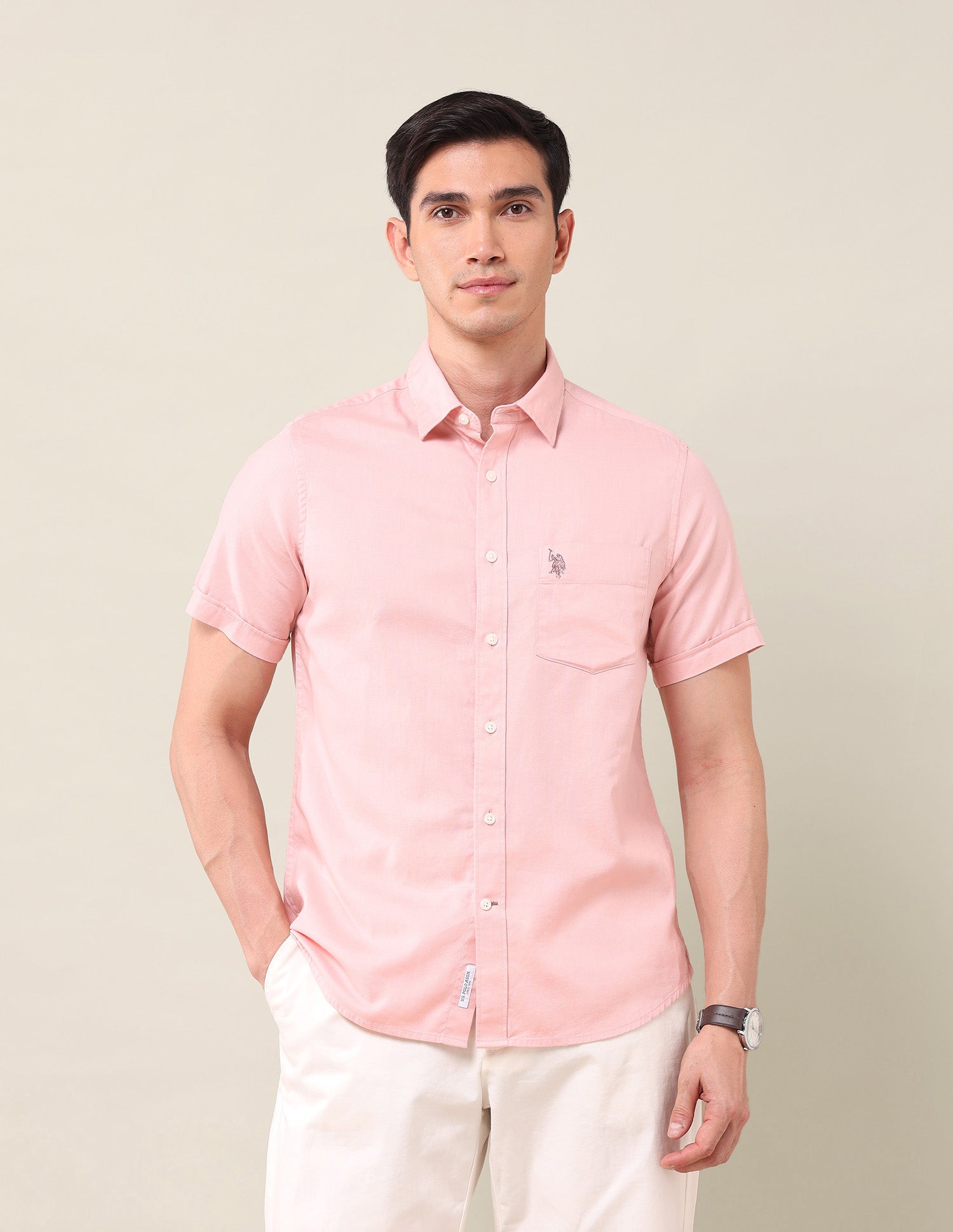 Tailored Fit Solid Shirt