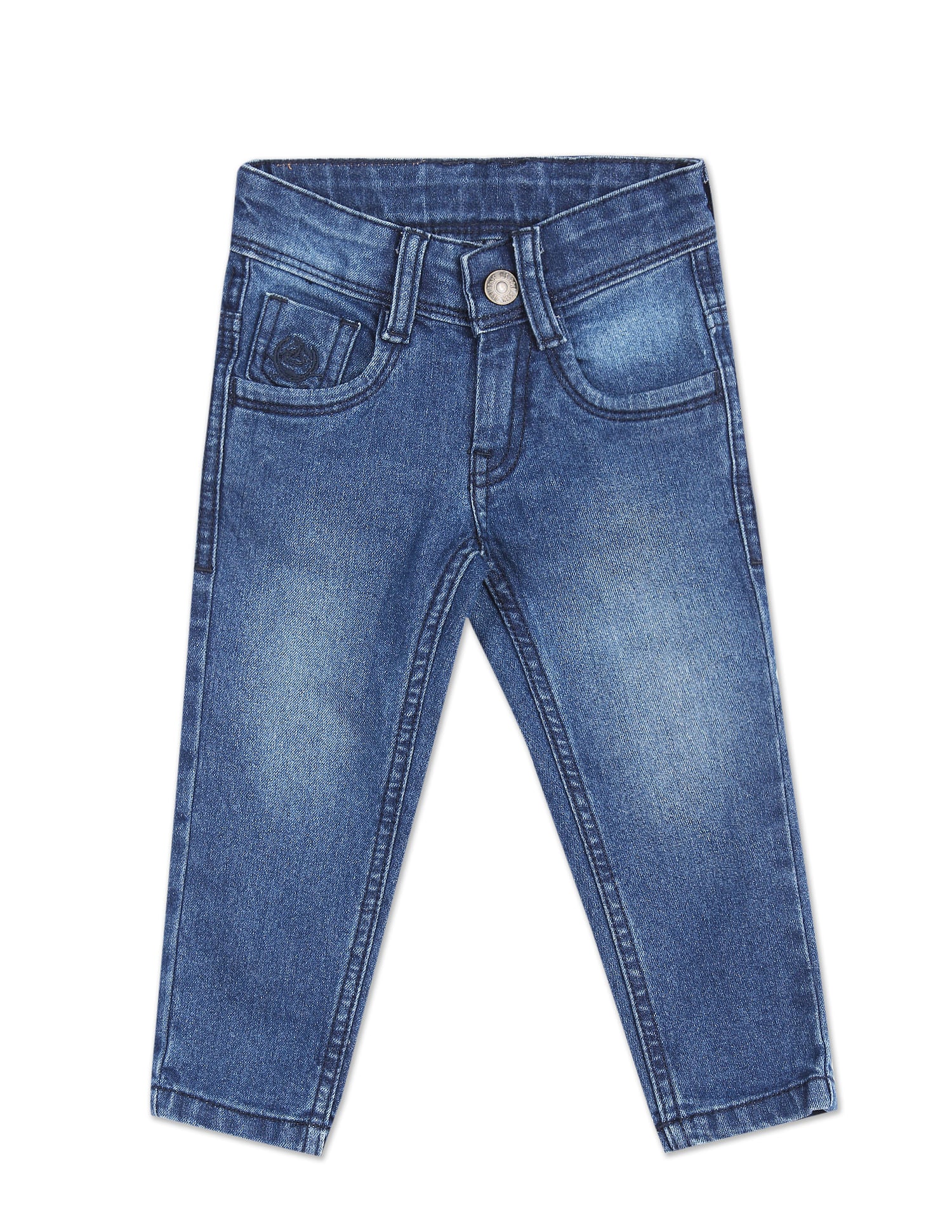 Boys Blue Skinny Fit Stone Wash Jeans Blue - U.S. Polo Assn. India | Large