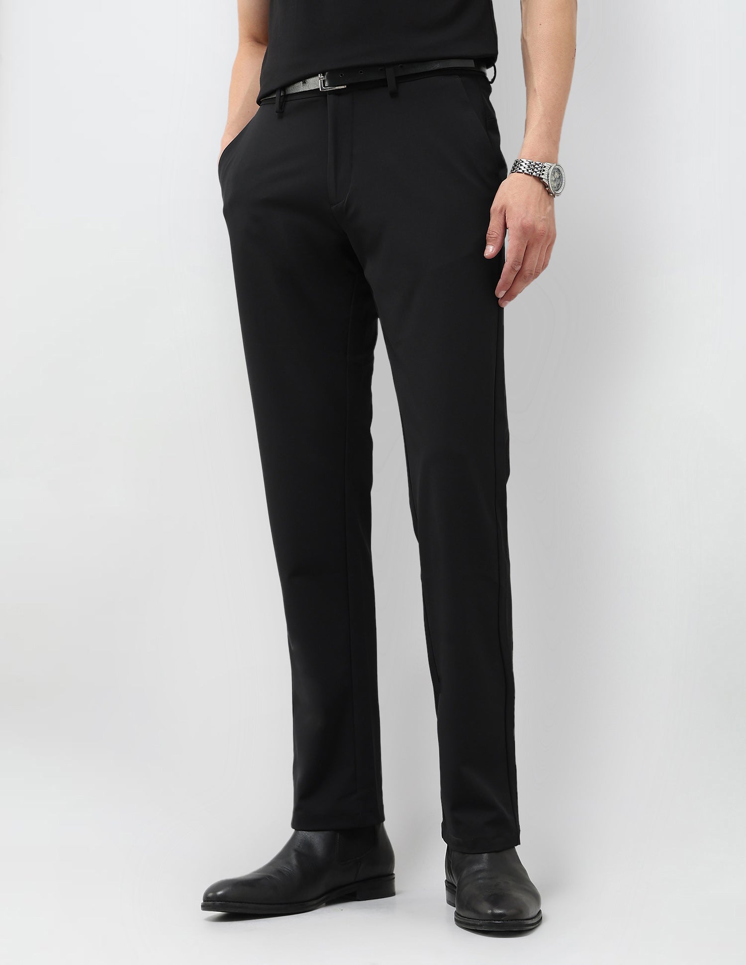 Satin Riley Straight Fit Trousers