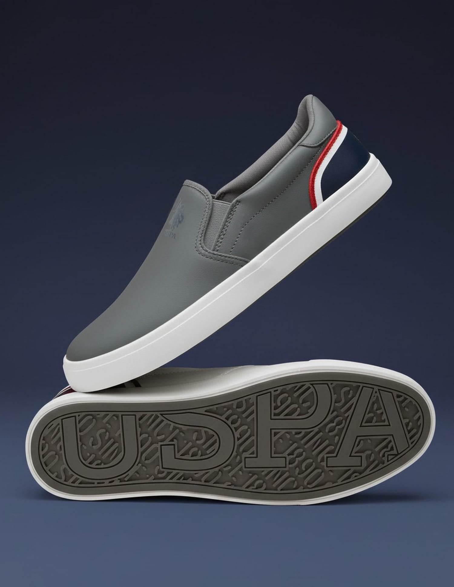 Men Timeo 2.0 Round Toe Sneakers Grey - U.S. Polo Assn. India | Large