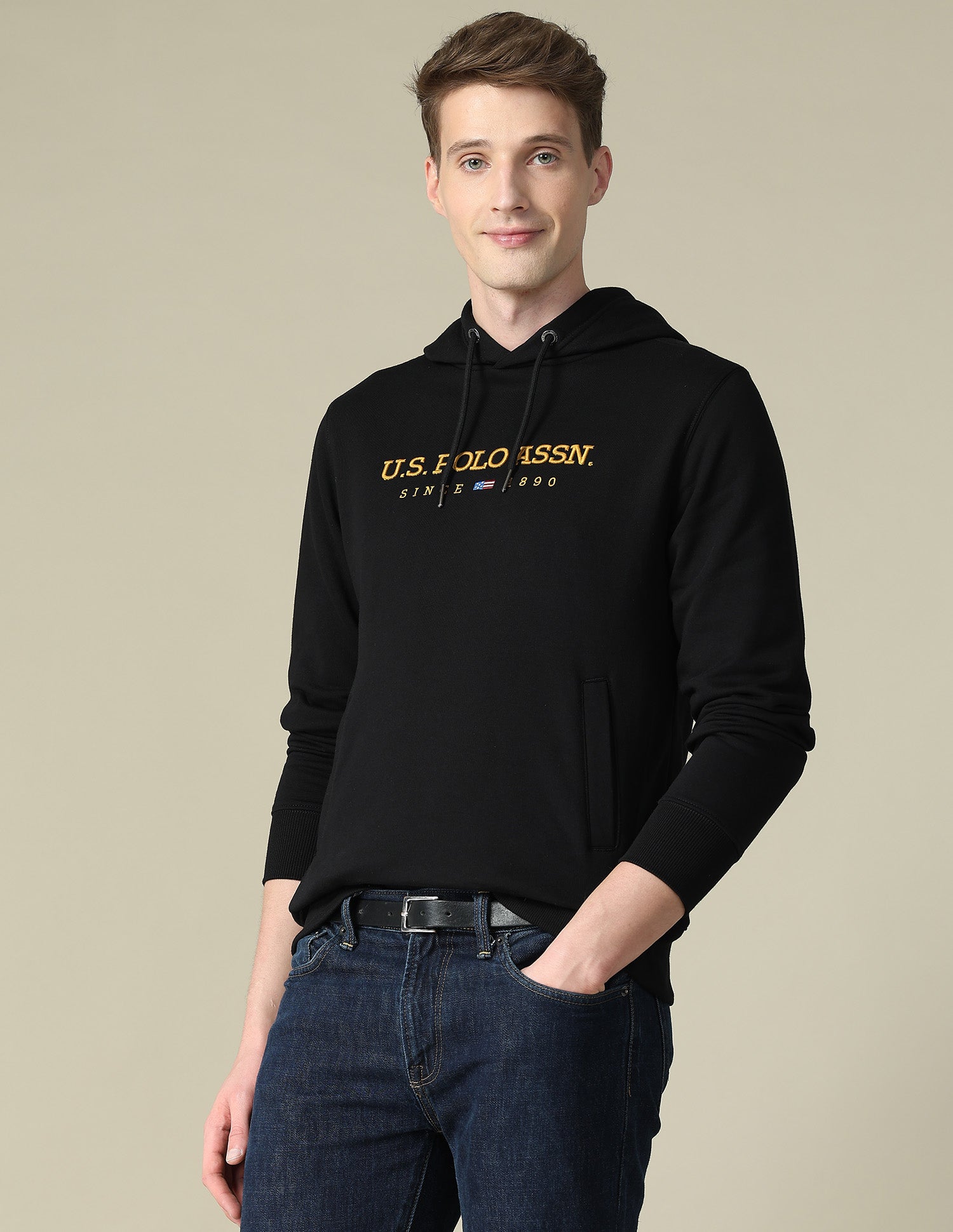 Brand Embroidered Regular Fit Sweatshirt