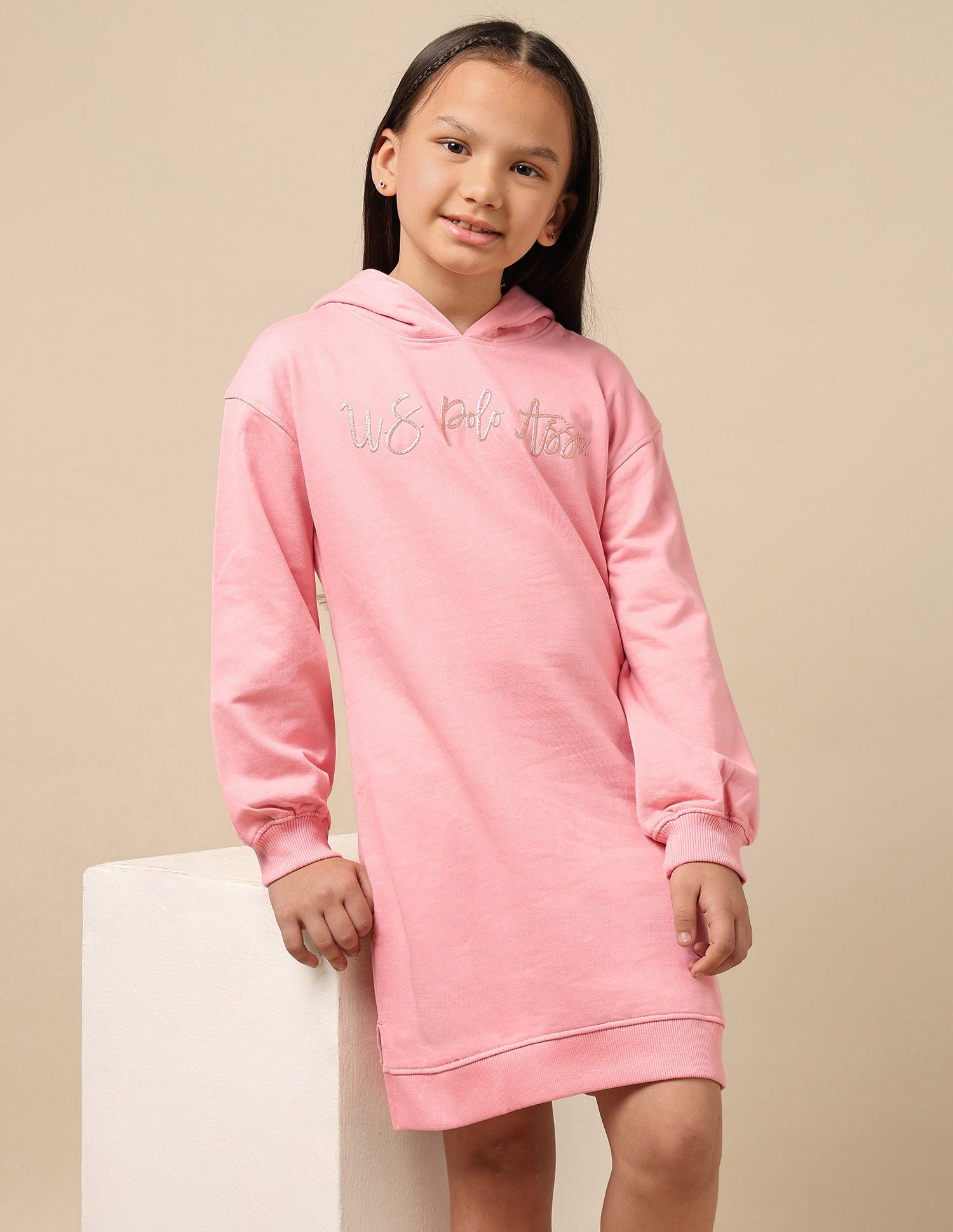 Girls Hooded Sweat Dress