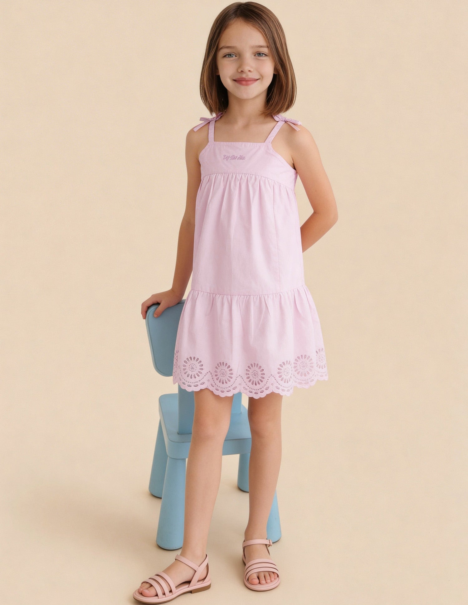 Cut Work Embroidered Dress