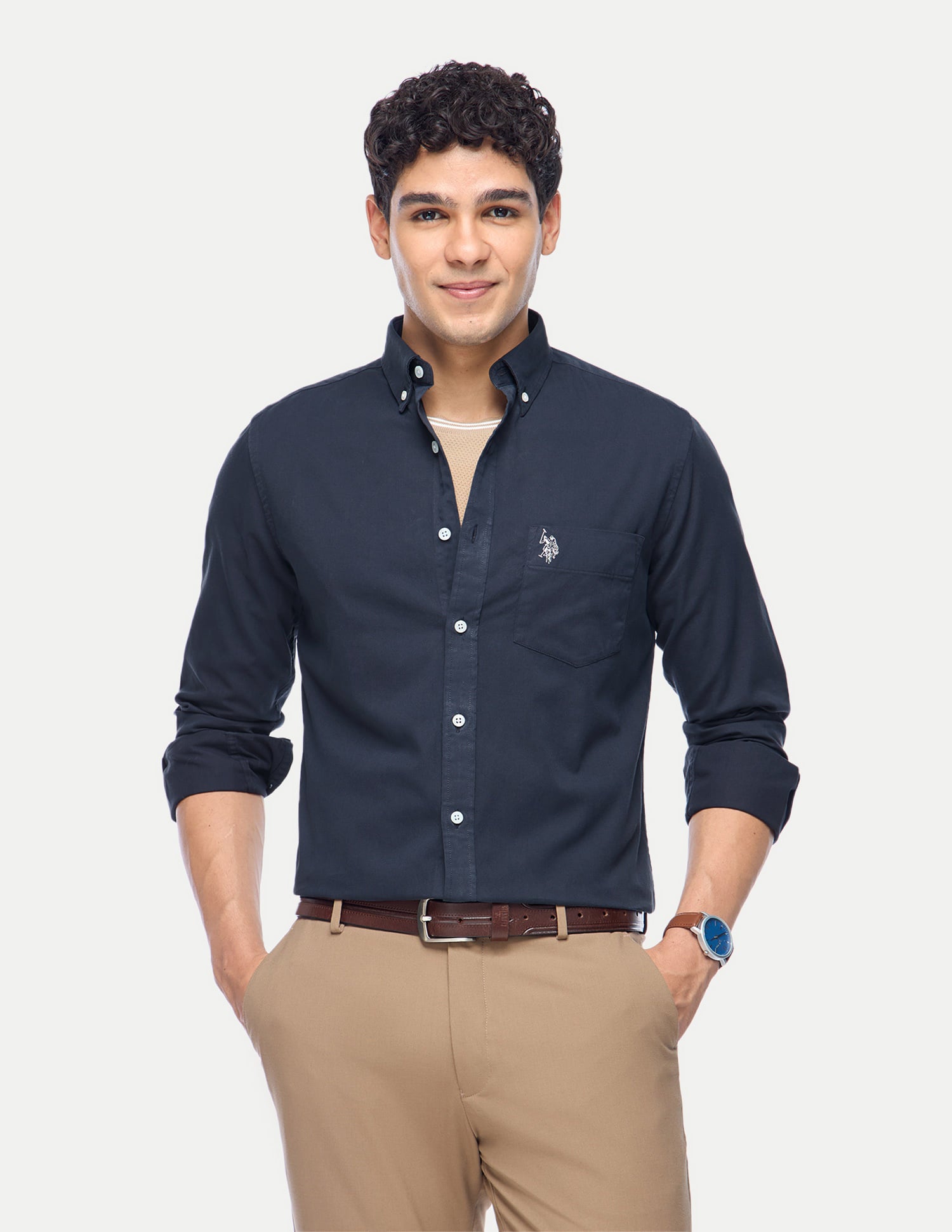 Tailored Fit Cotton Shirt
