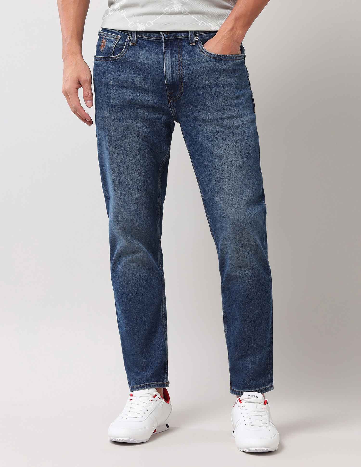 Cole Comfort Cropped Blue Jeans