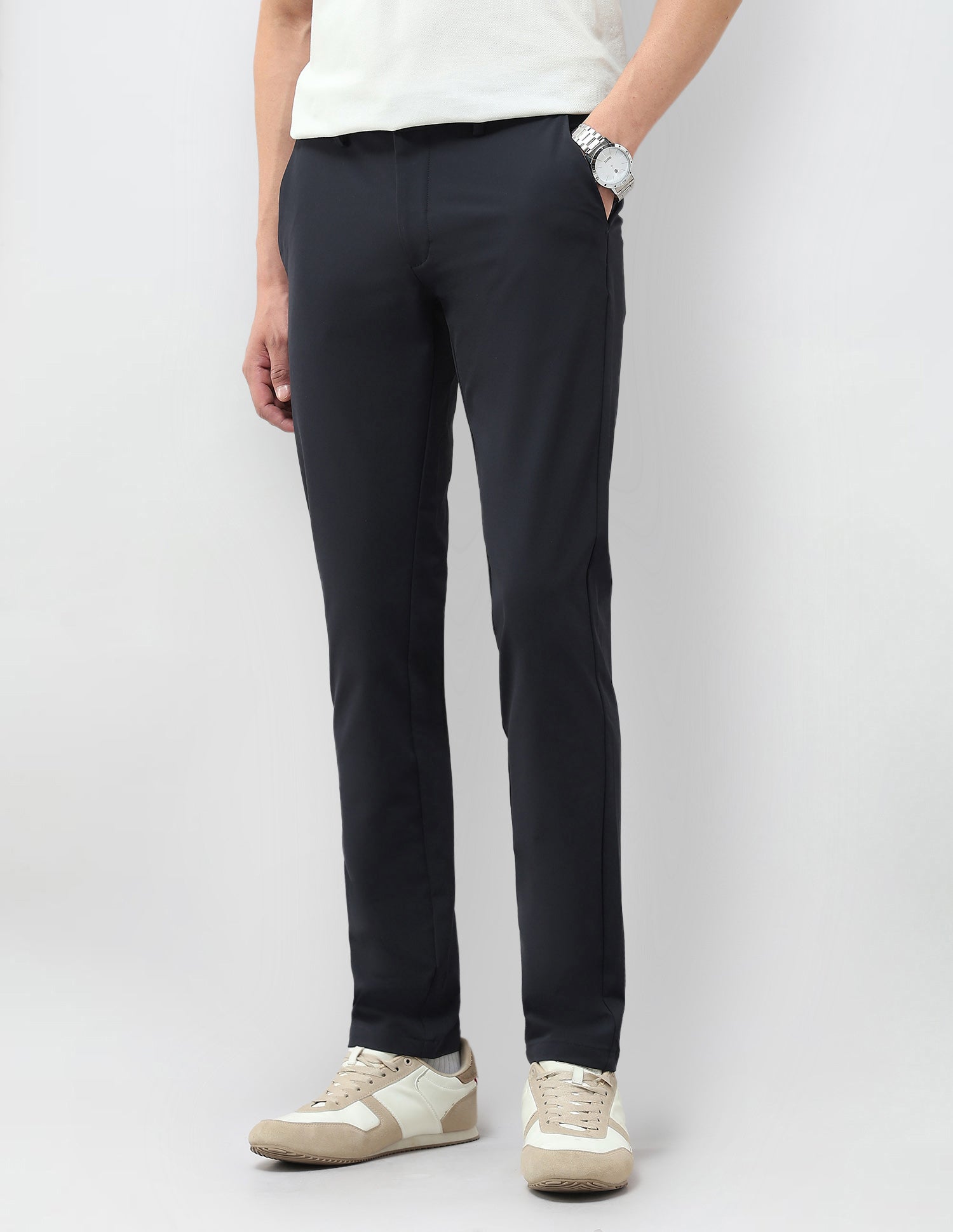 Satin Austin Slim Fit Trousers